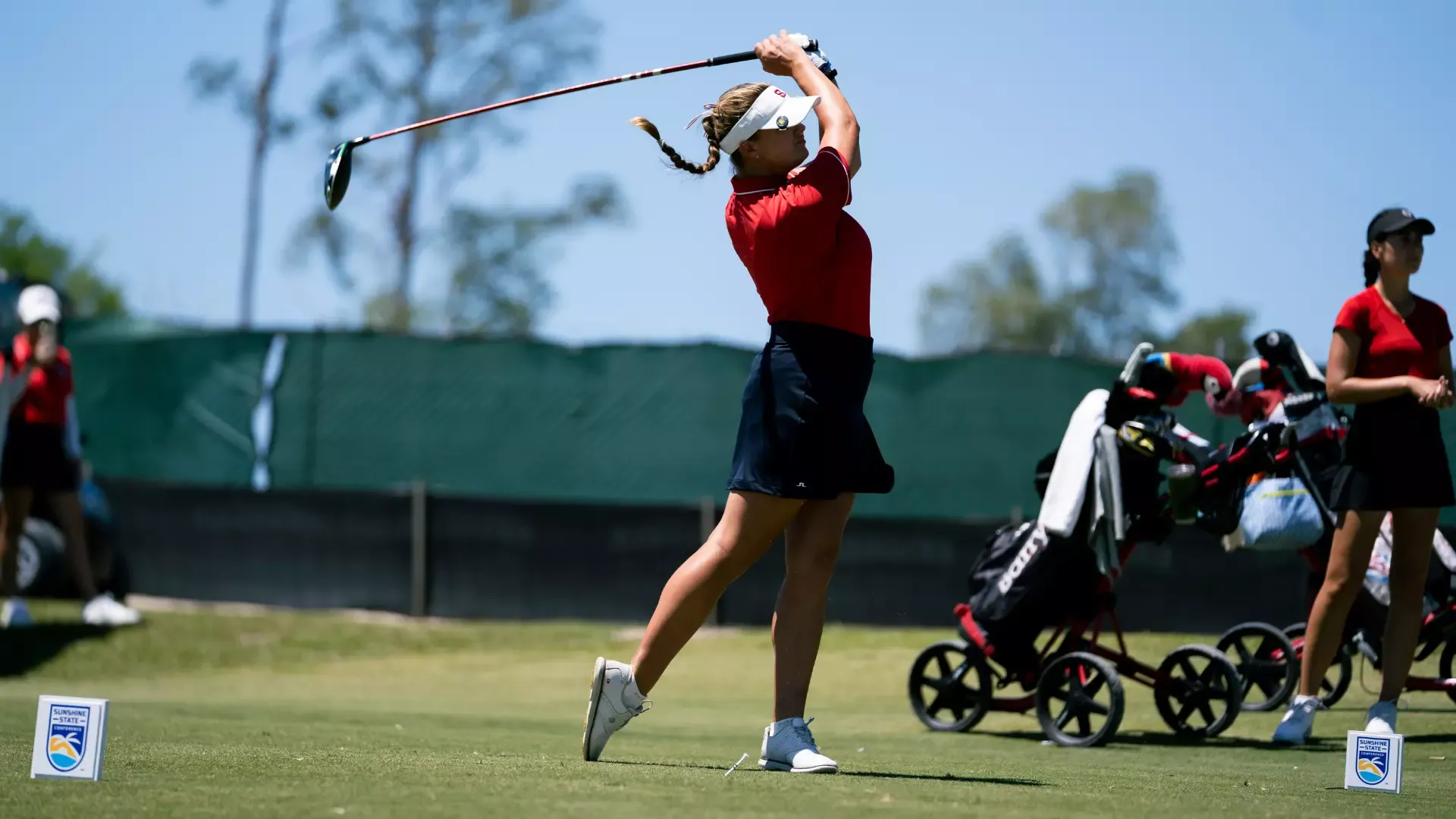 Clare Gimpel tee shot at SSC Championship