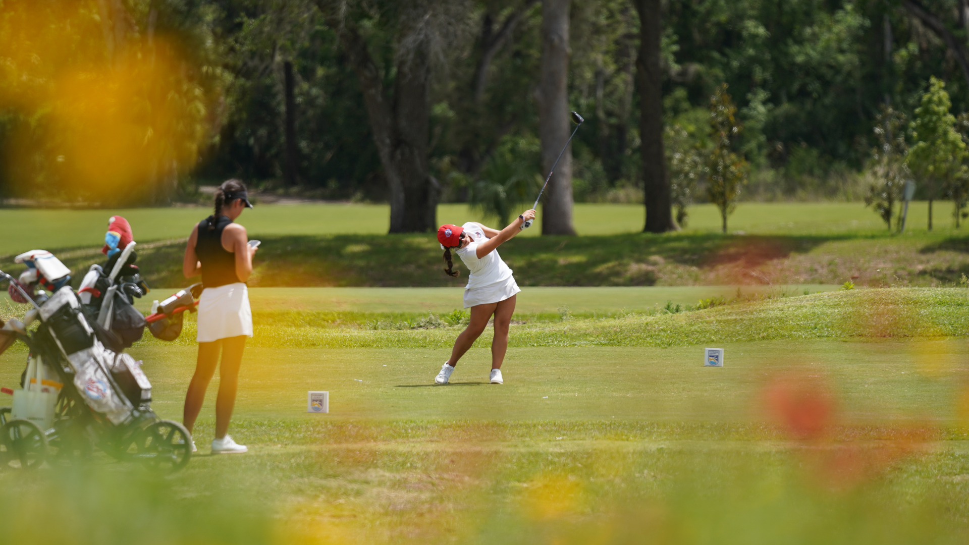 Kaley Amuso tee shot at SSC Champs