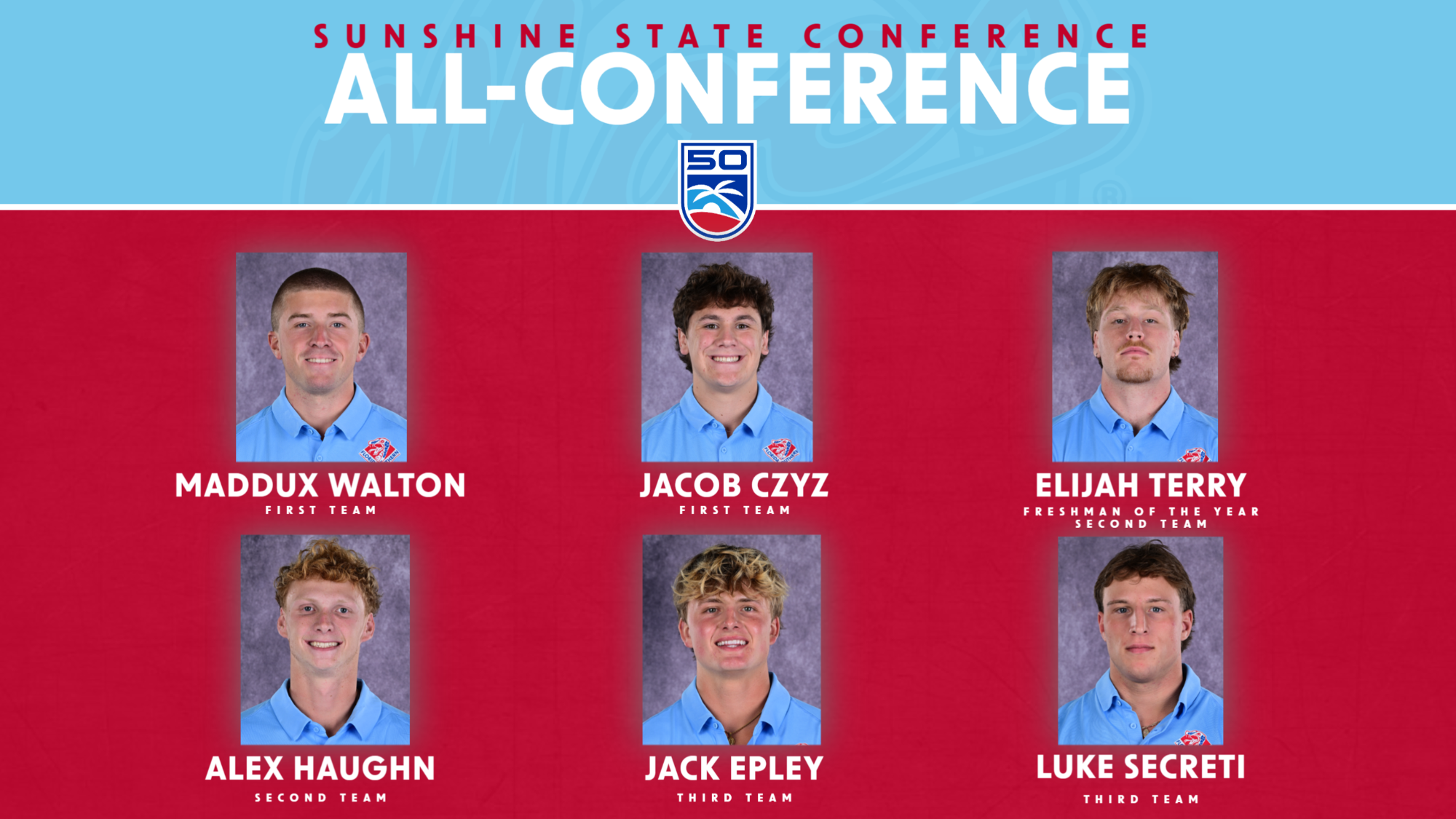 All-SSC Graphic for Men's Lacrosse