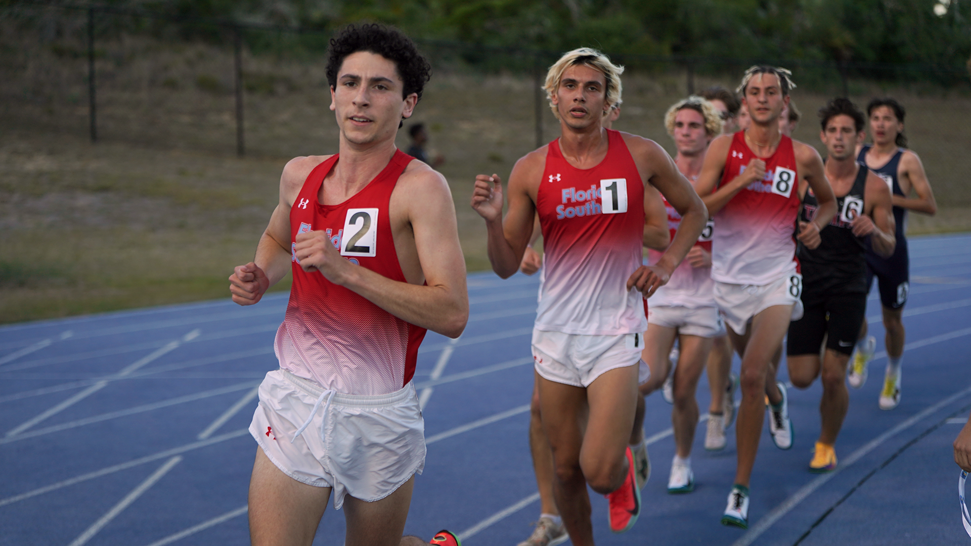 Chris Colavita leading the 10K at the 2026 SSC Championships