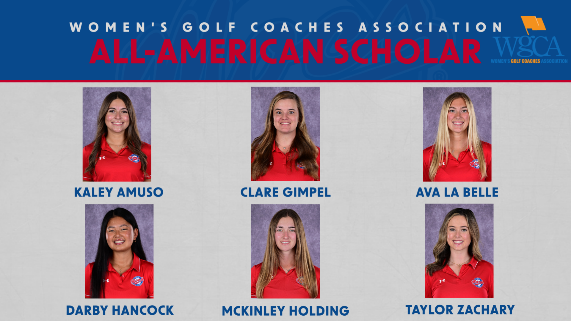 WGCA All-American Scholar 2025-26