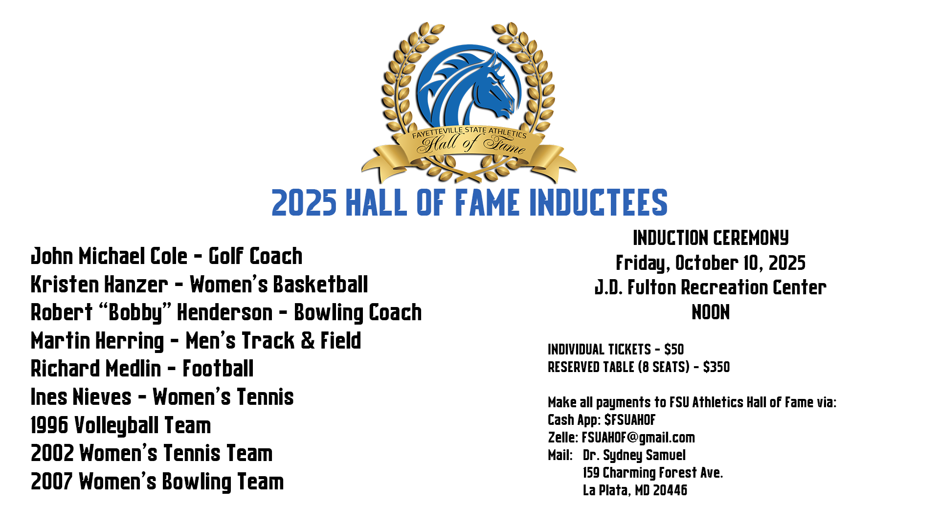 HOF 25 Inductees