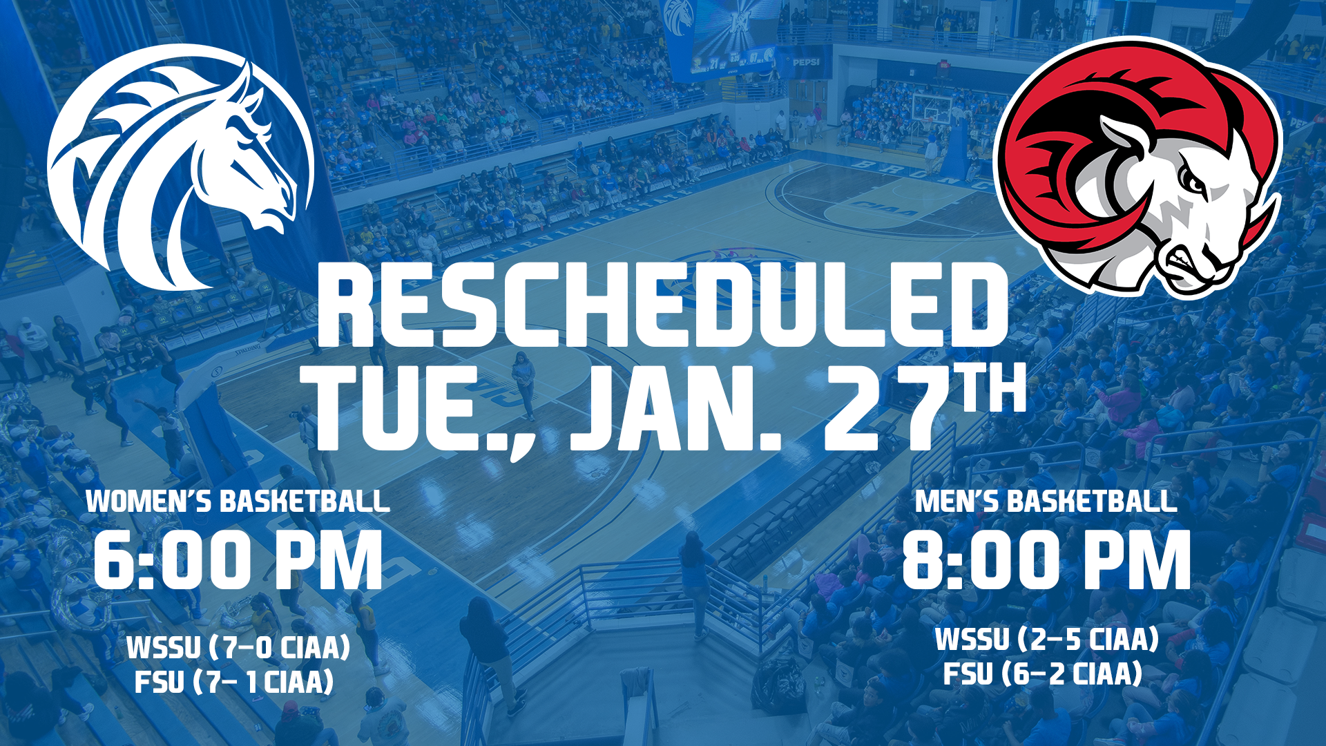 Rescheduled WSSU Game