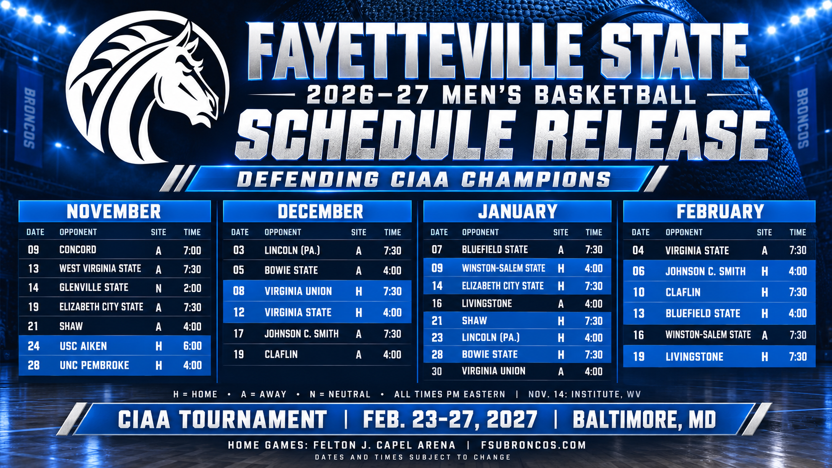 2026-27 MBB Schedule