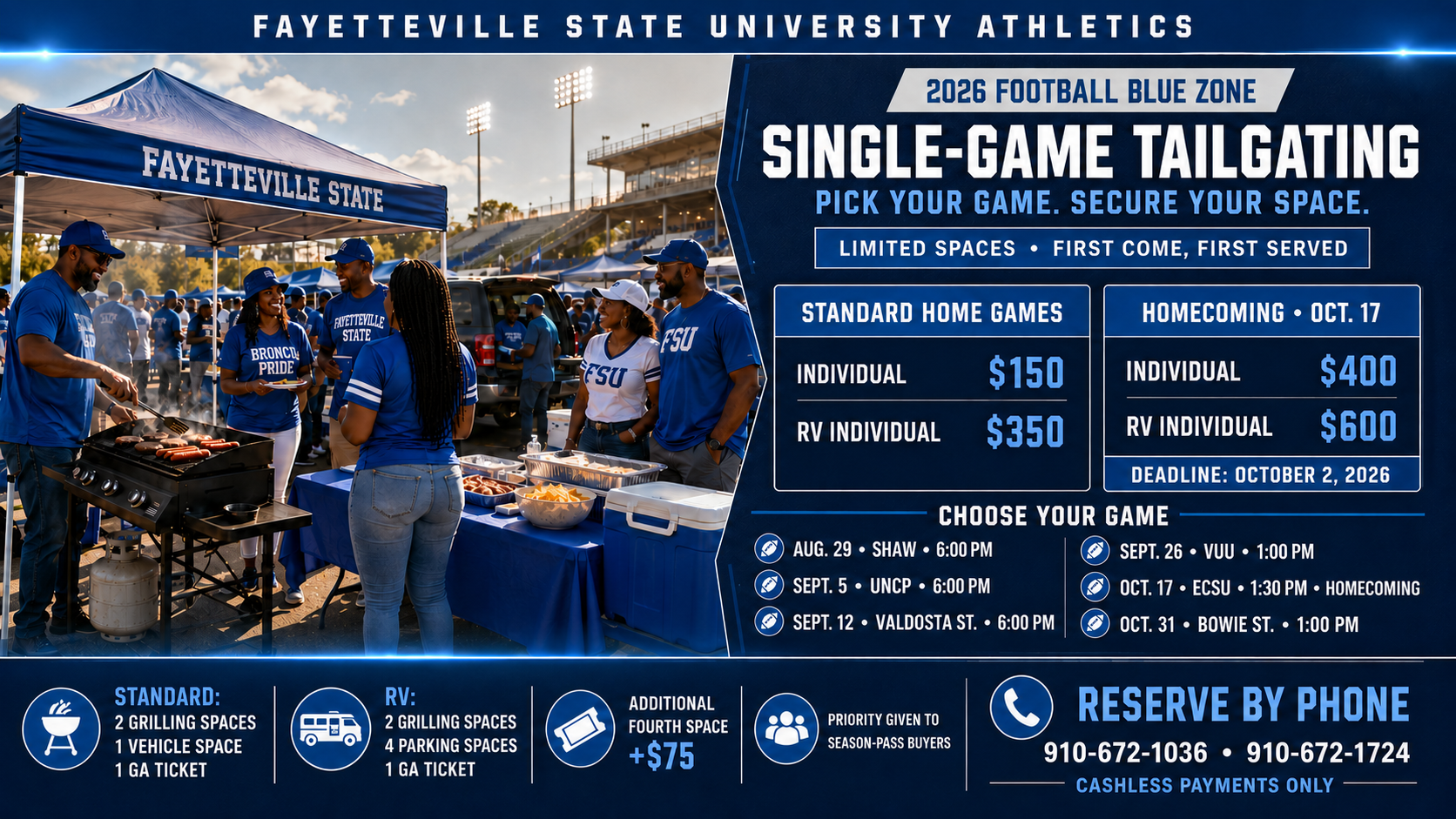 Tailgate Blue Zone