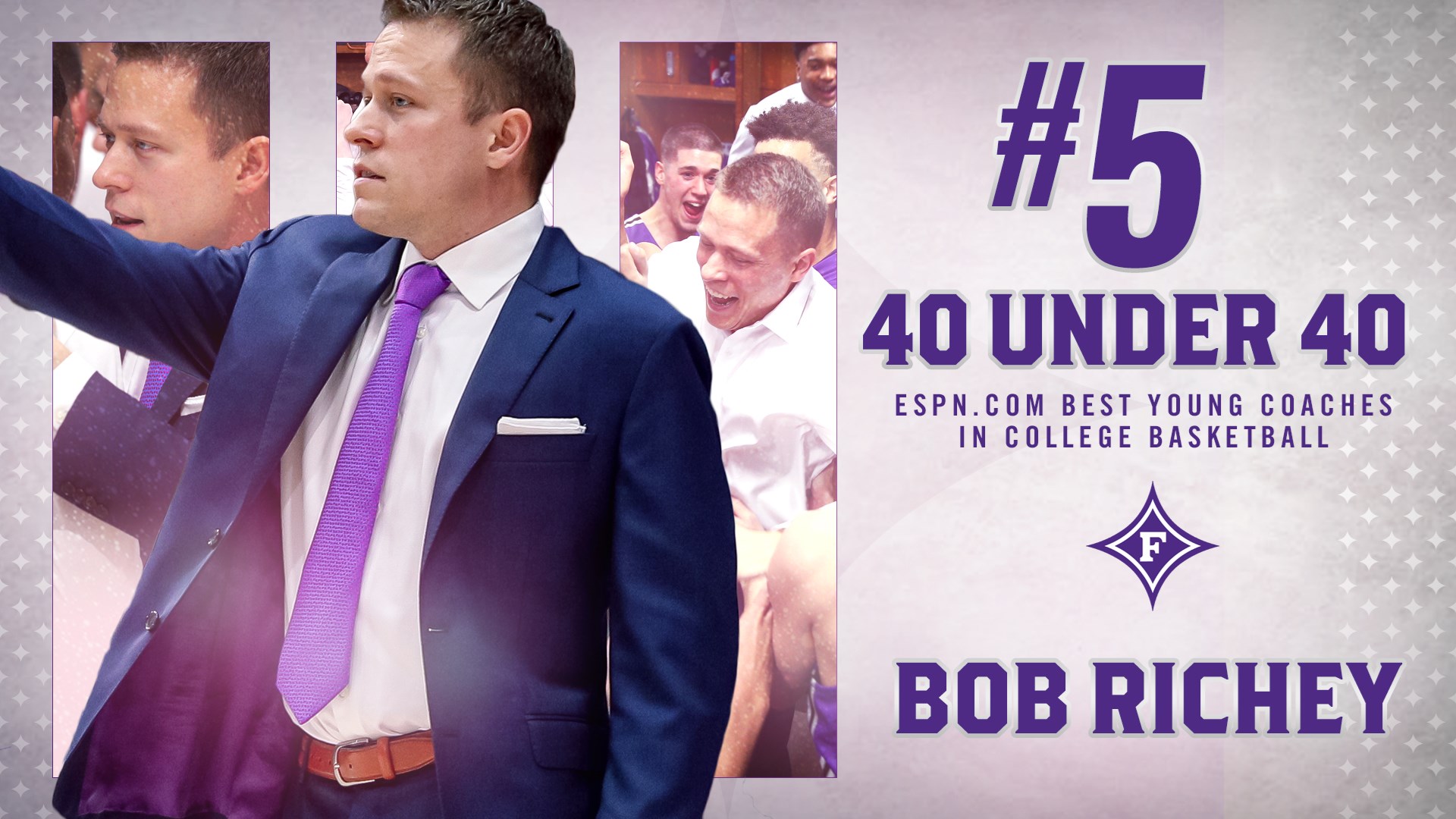 Richey Rated Fifth In ESPN's "40 Under 40" List Of Top College Basketball Coaches Furman