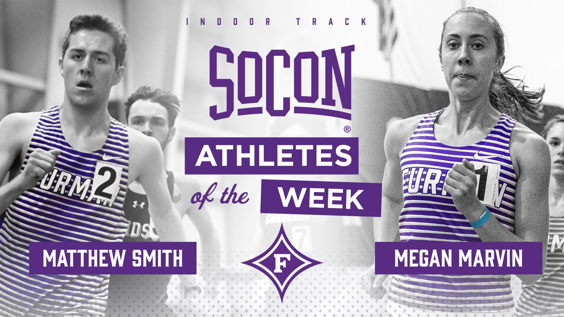 Furman's Smith & Marvin Named SoCon Indoor Track Athletes Of The Week