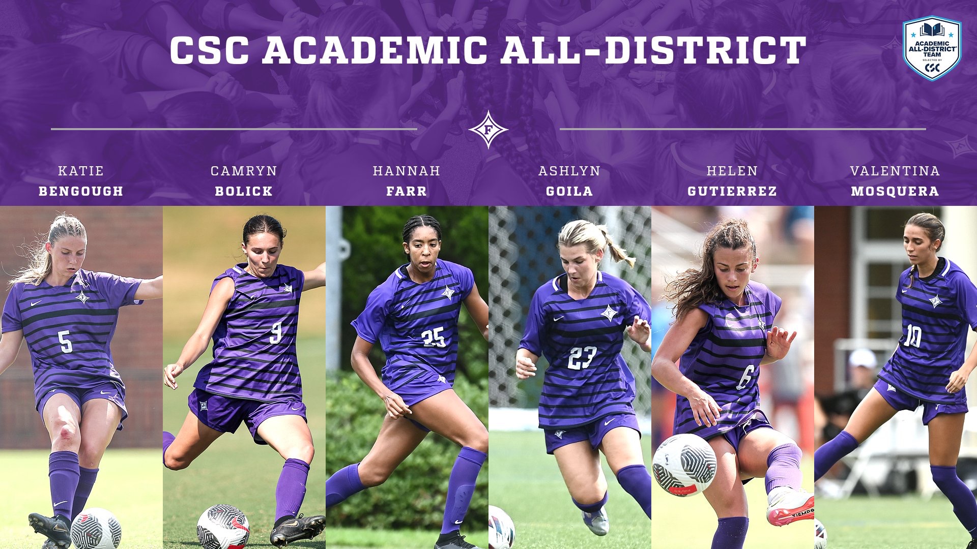 Six Women's Soccer StudentAthletes Earn College Sports Communicators