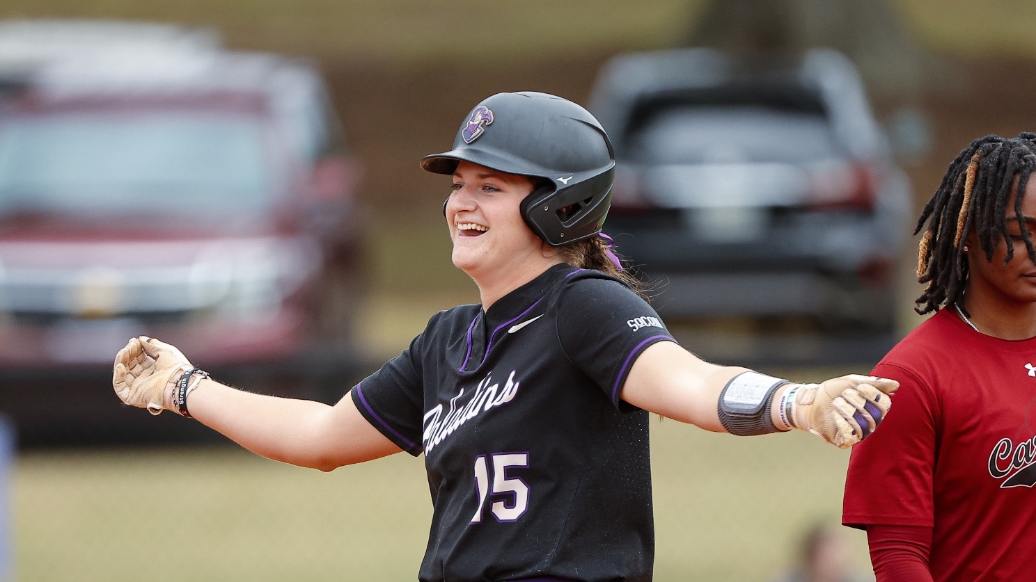 Softball Outslugs Louisville To Earn Saturday Split In Battle At The