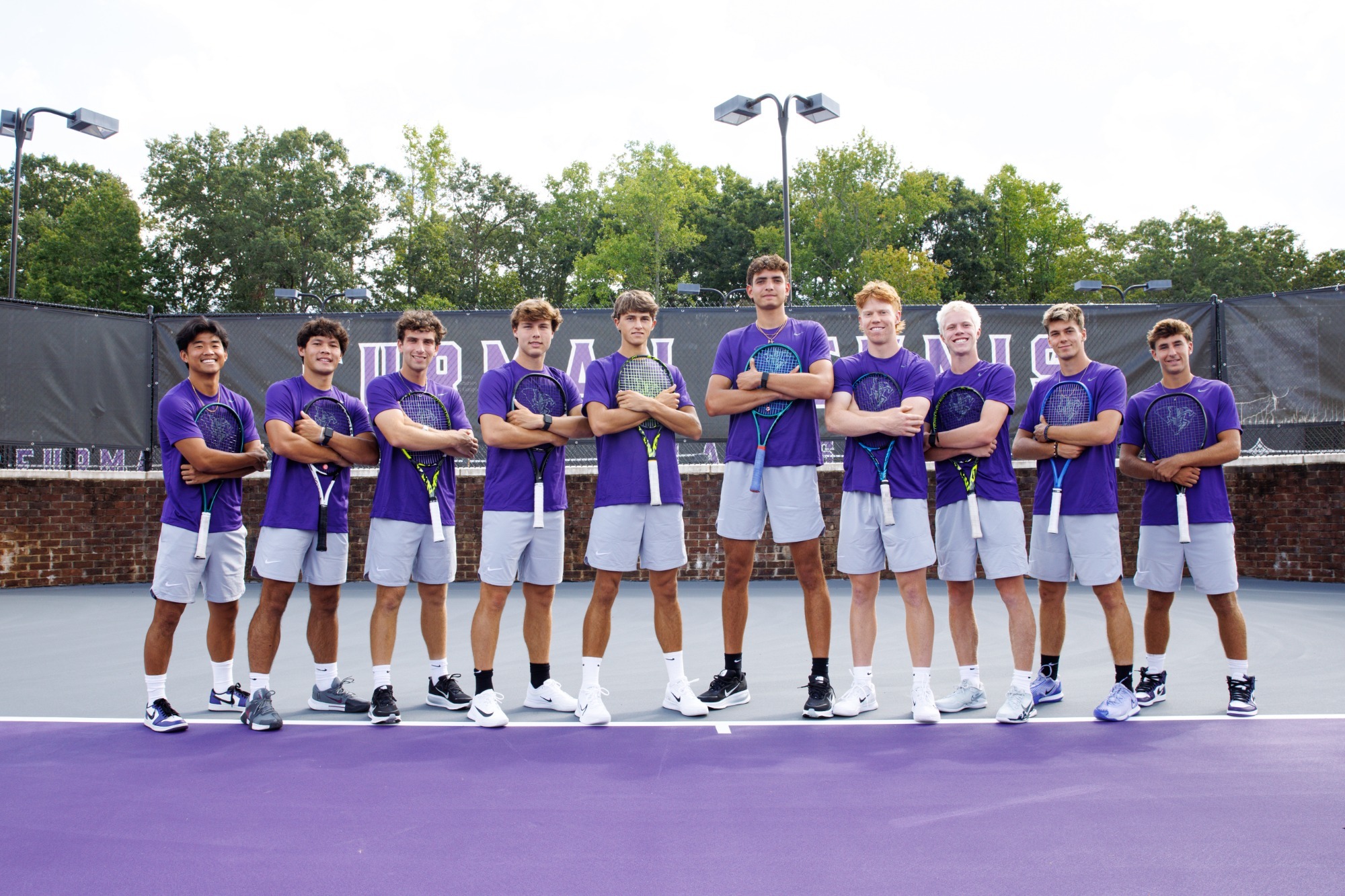 2025-26 Furman Men's Tennis Team Photo