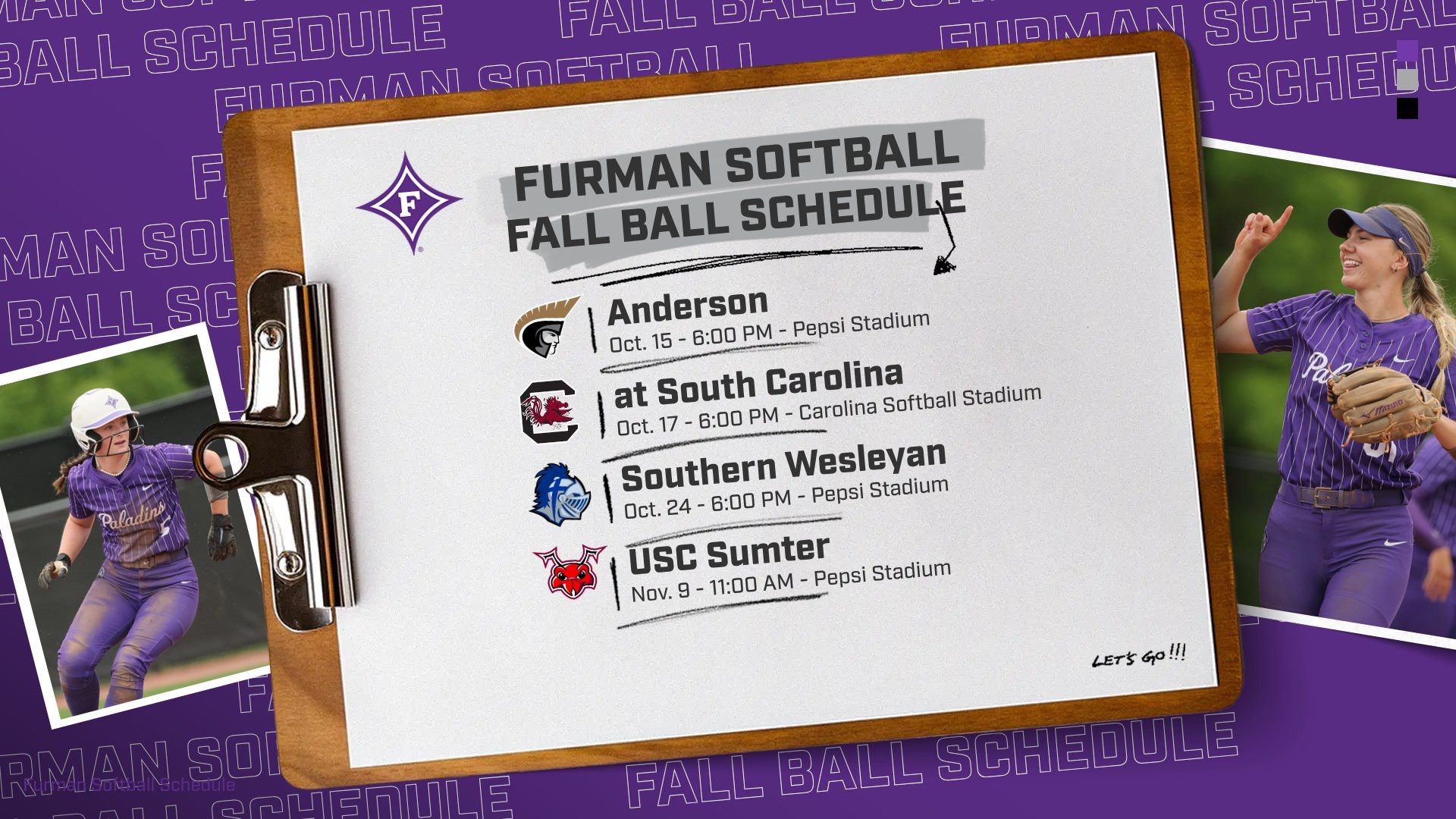 Fall Ball Schedule Release 2025