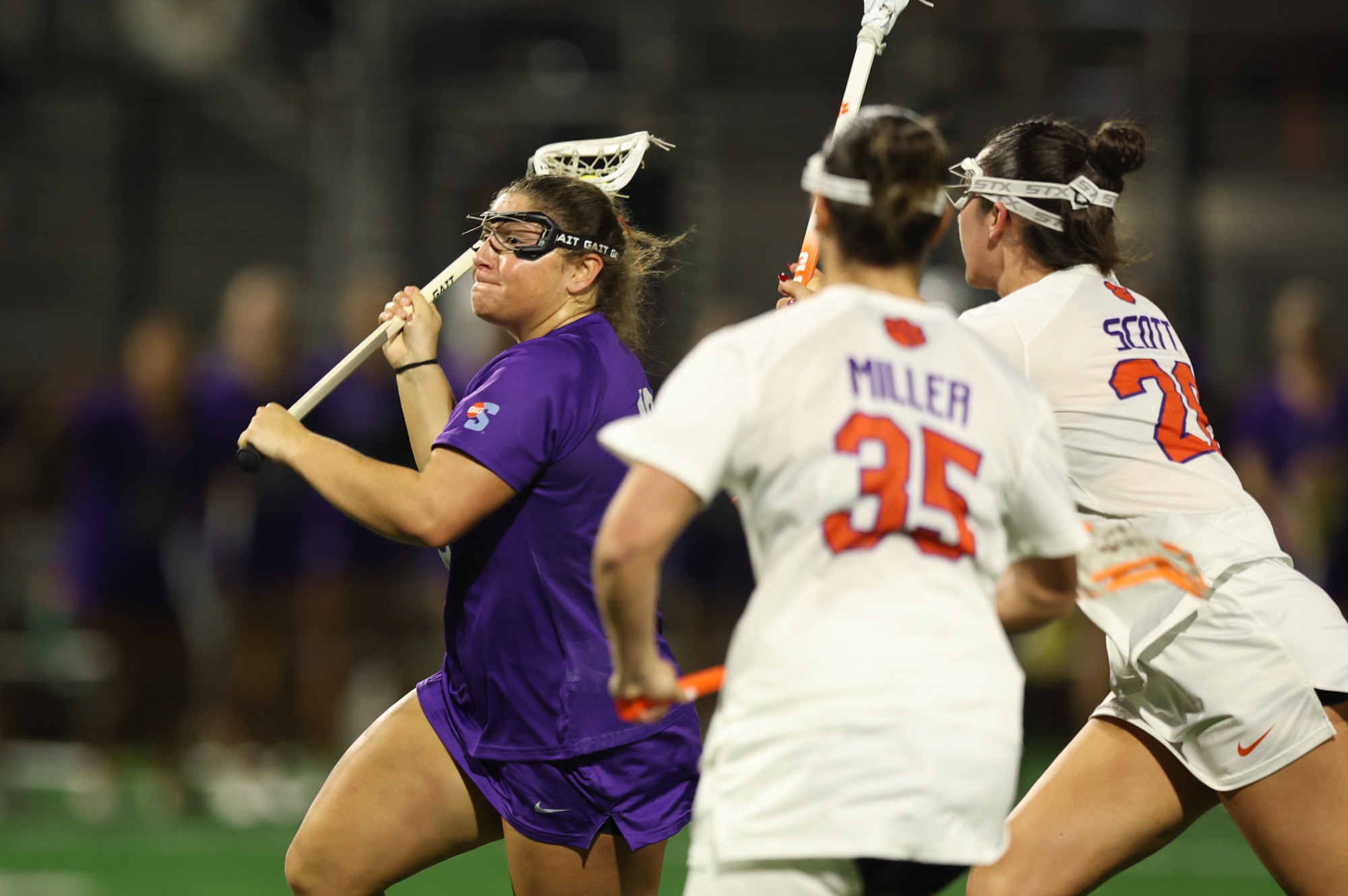 Furman Women's Lacrosse vs. #8 Clemson at the Clemson Lacrosse Complex in Clemson, S.C., on February 10, 2026.