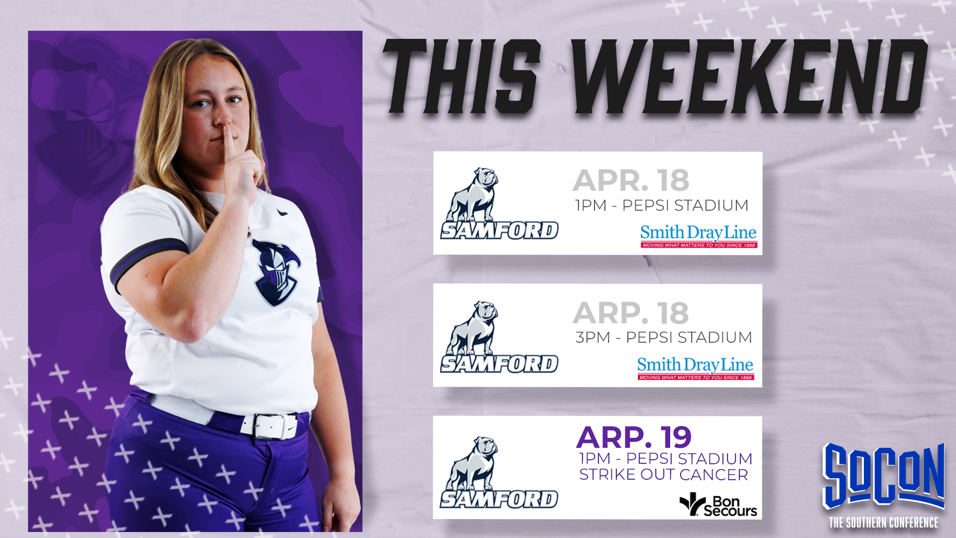 Samford Weekend Graphic April 2026