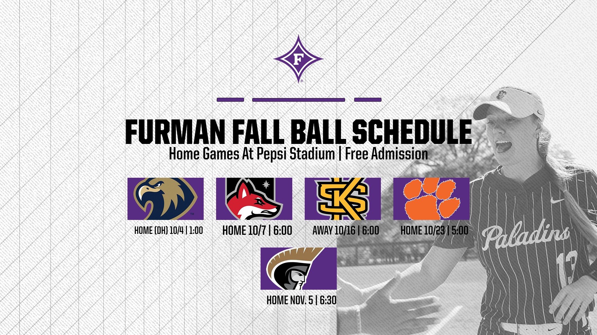 Furman Fall Ball Schedule 2026
