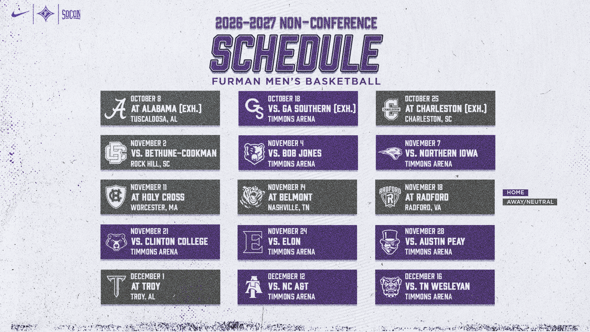 MBB Non Conference Schedule Graphic