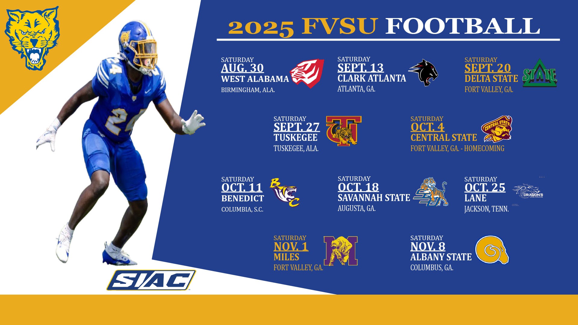 FVSU New Football Head Coach Watson Friday FVSU Athletics