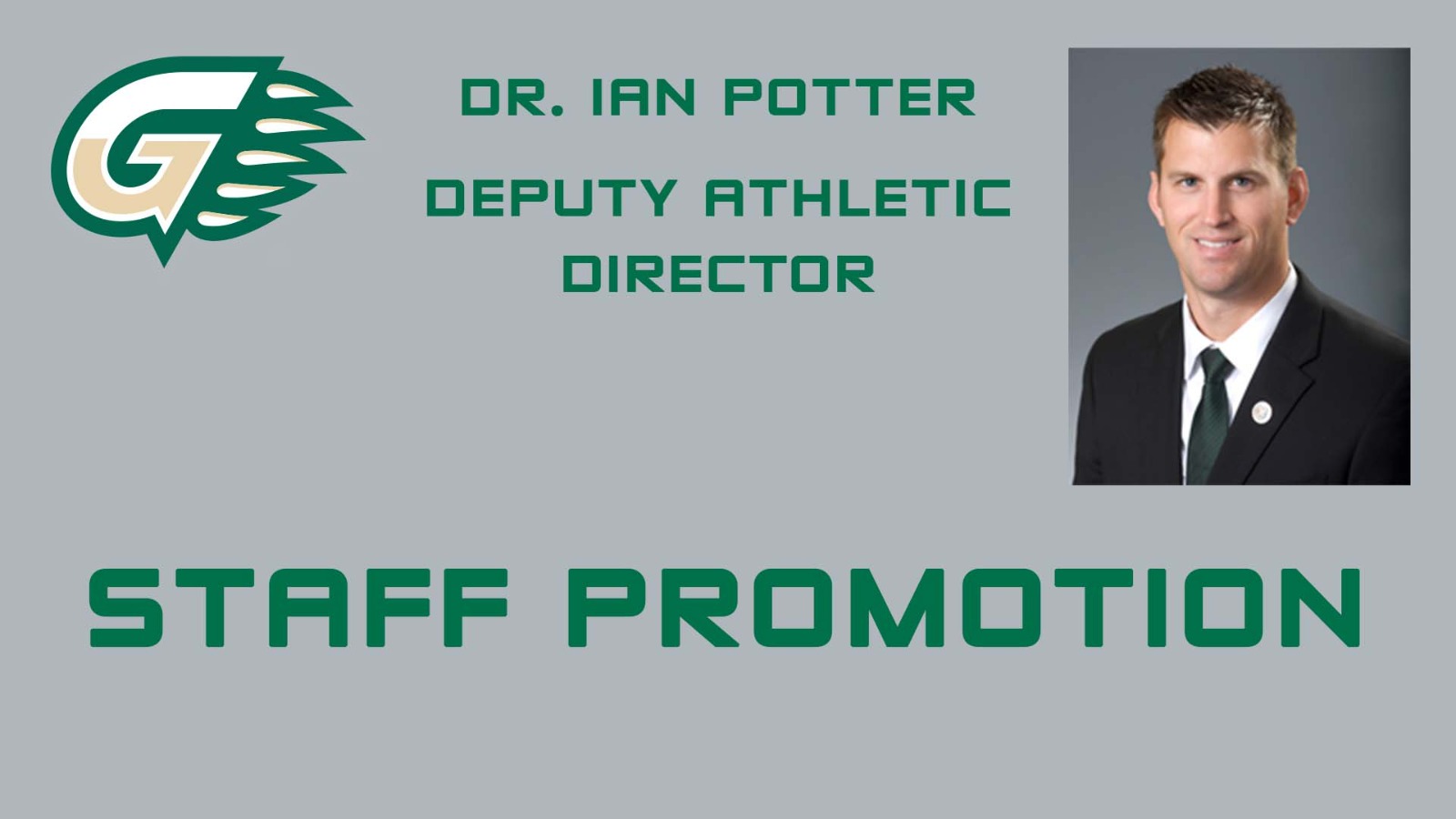 Dr. Ian Potter Promoted to College Deputy Athletic