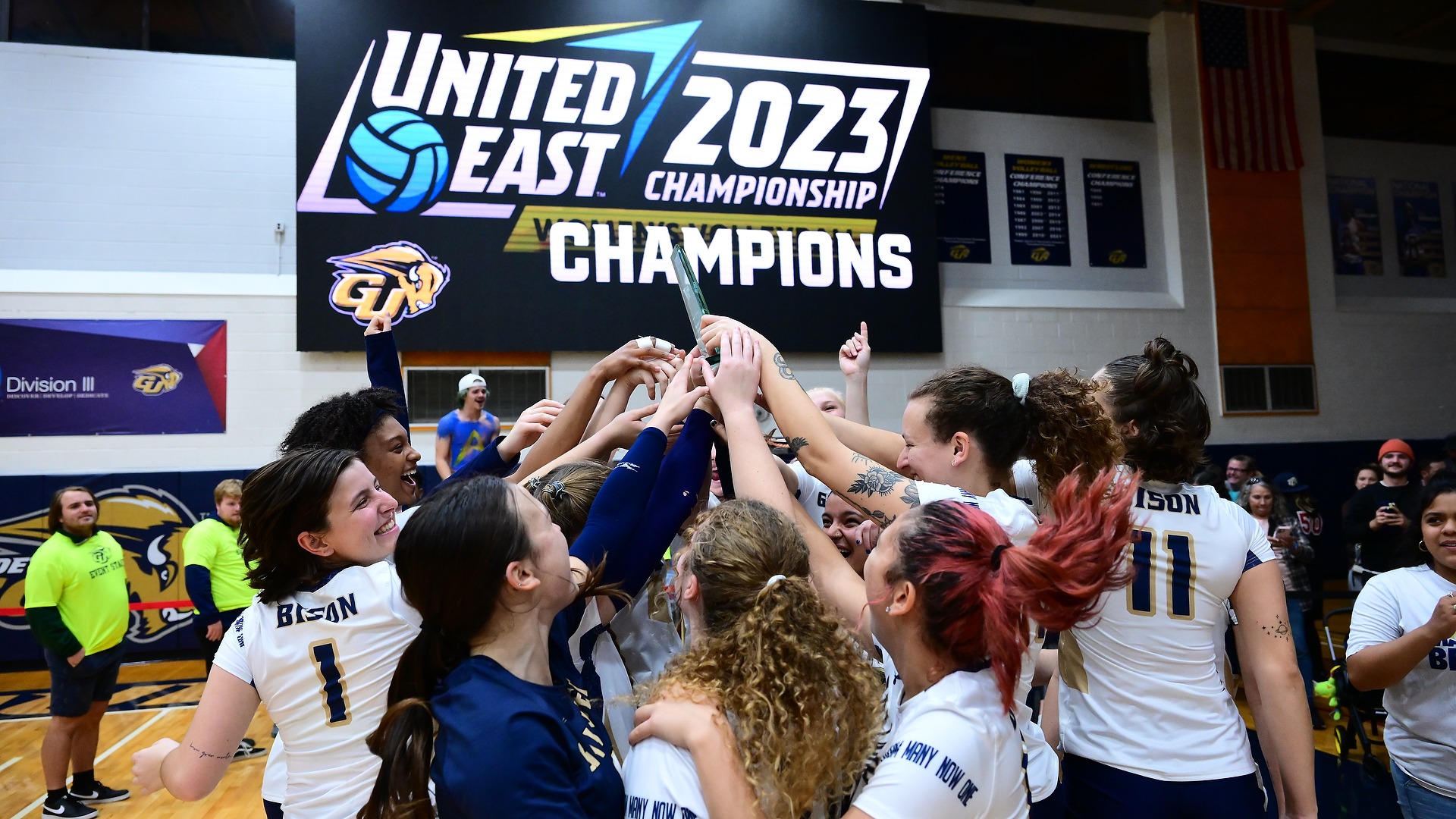 Bison women's volleyball wins Volt Division, advance to Saturday's