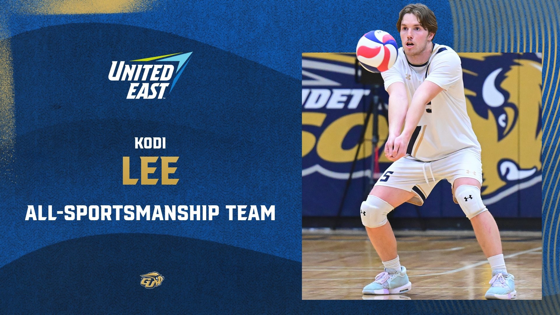 United East All-Sportsmanship Team graphic - Kodi Lee (Men's Volleyball)