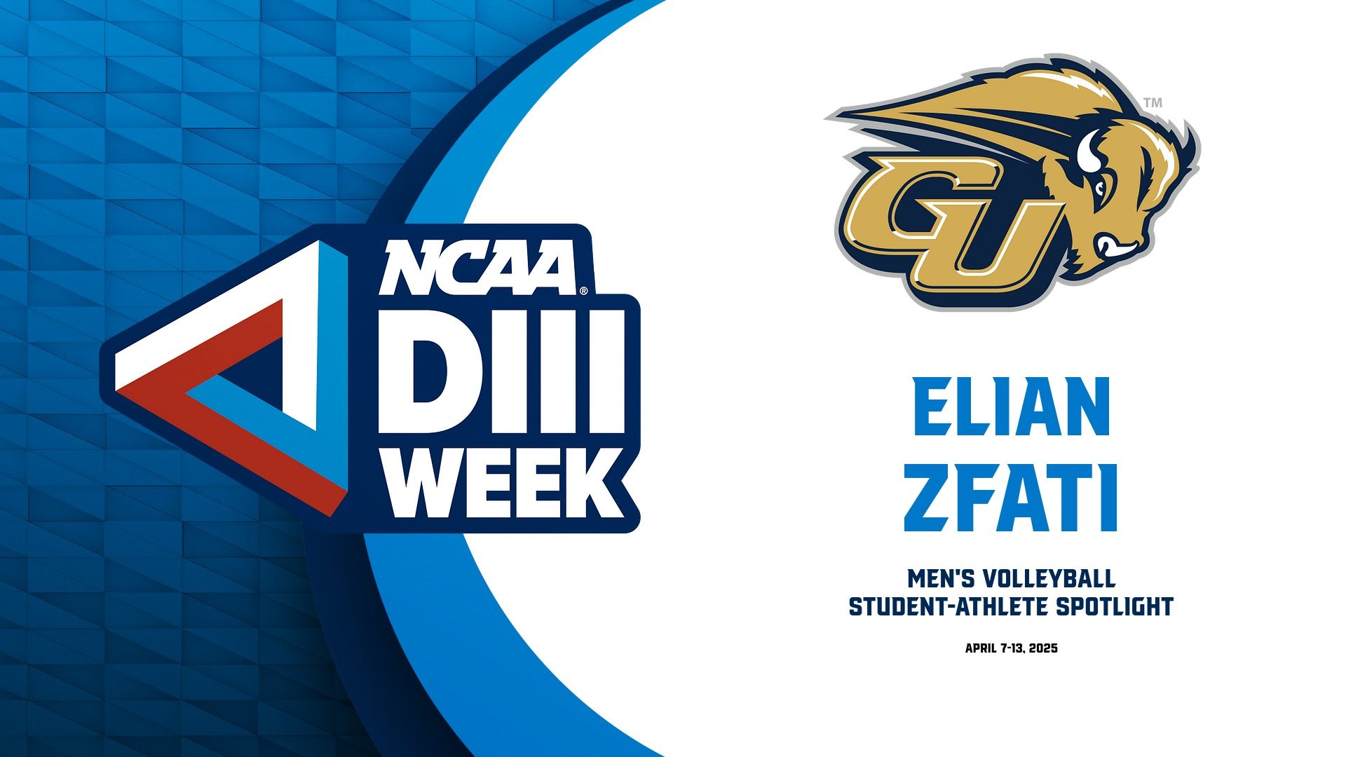 D3 Week Graphic - Elian Zfati (Men's Volleyball)