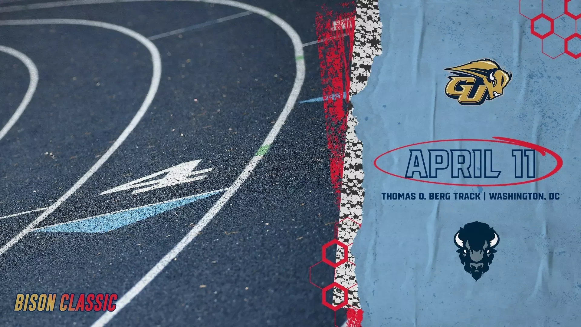 2026 Bison Classic - Saturday, April 11 in Washington, DC, graphic with Gallaudet and Howard University logos