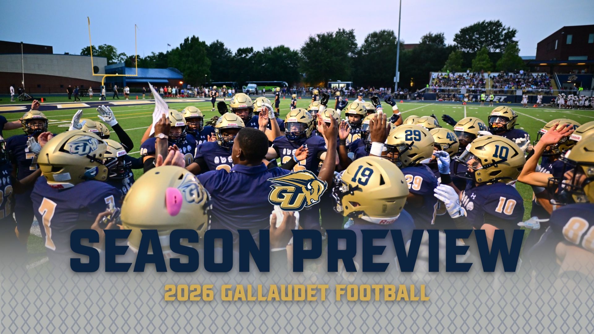 2026 Gallaudet University Football Season Preview graphic