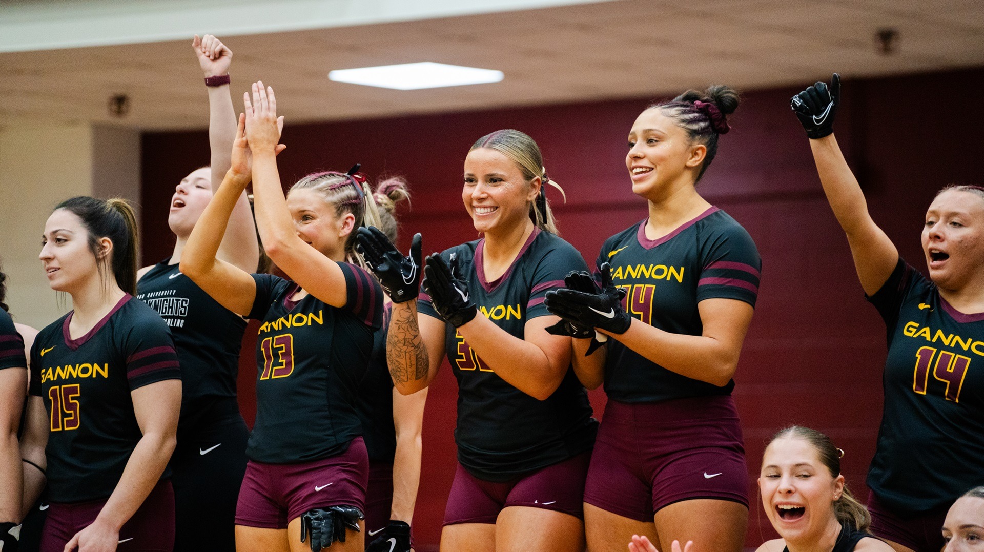 Pair of national titles! Gannon wins the Synchronized Pyramid and Toss