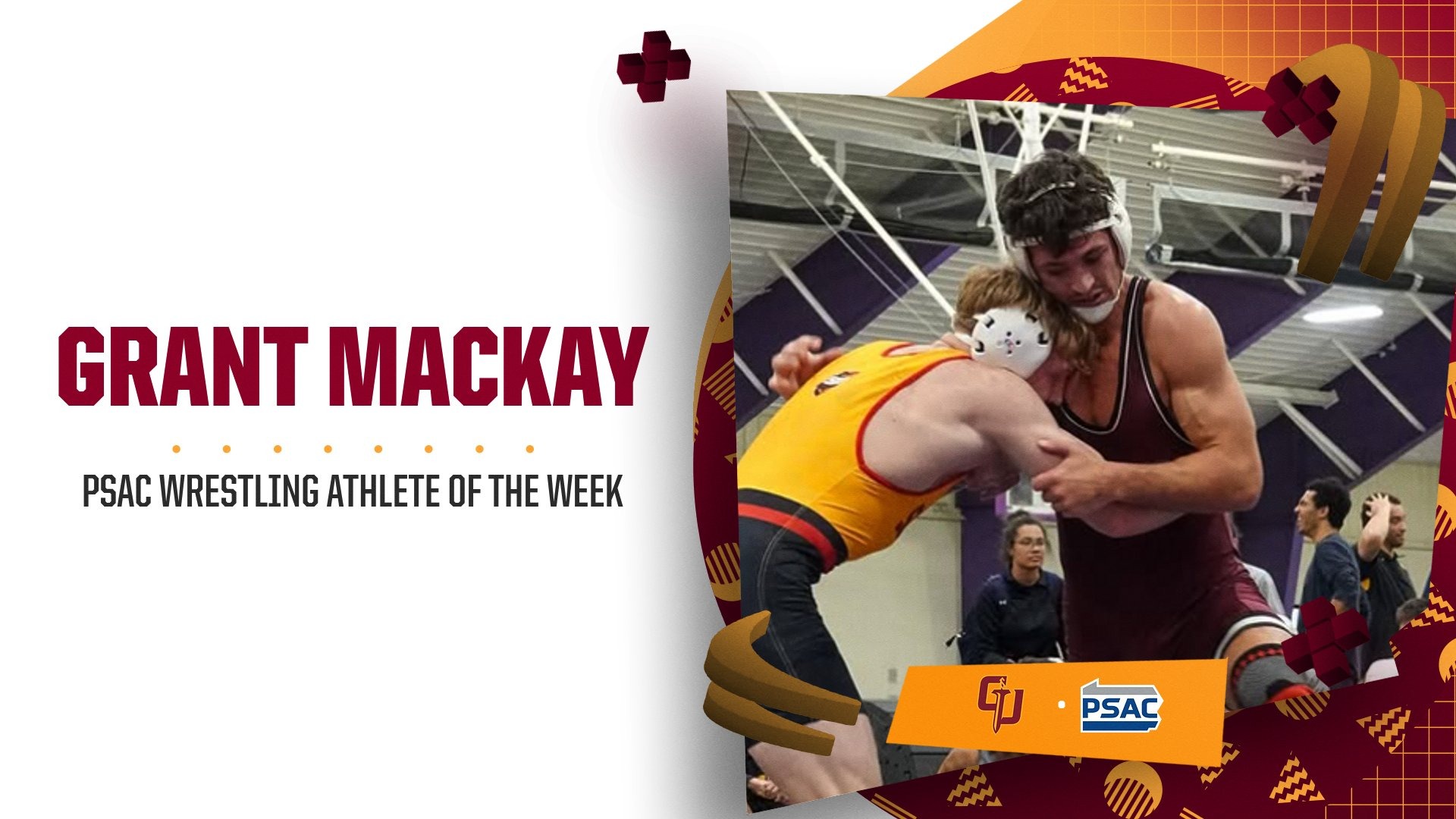 Grant MacKay PSAC Wrestling Athlete of the Week 1111