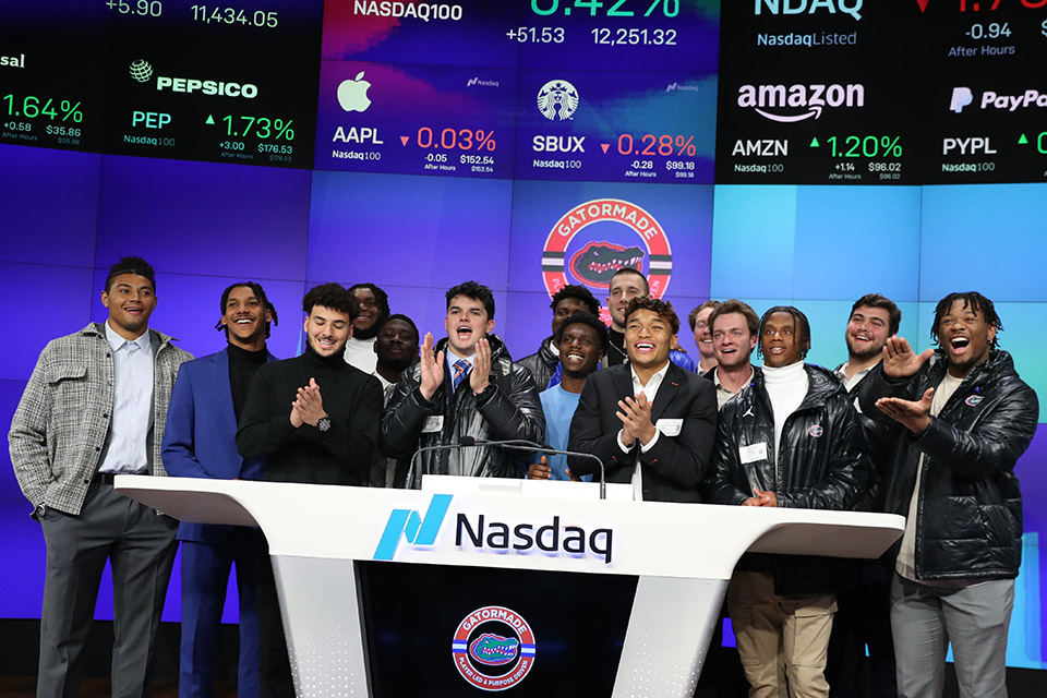 Gators ring the NASDAQ bell