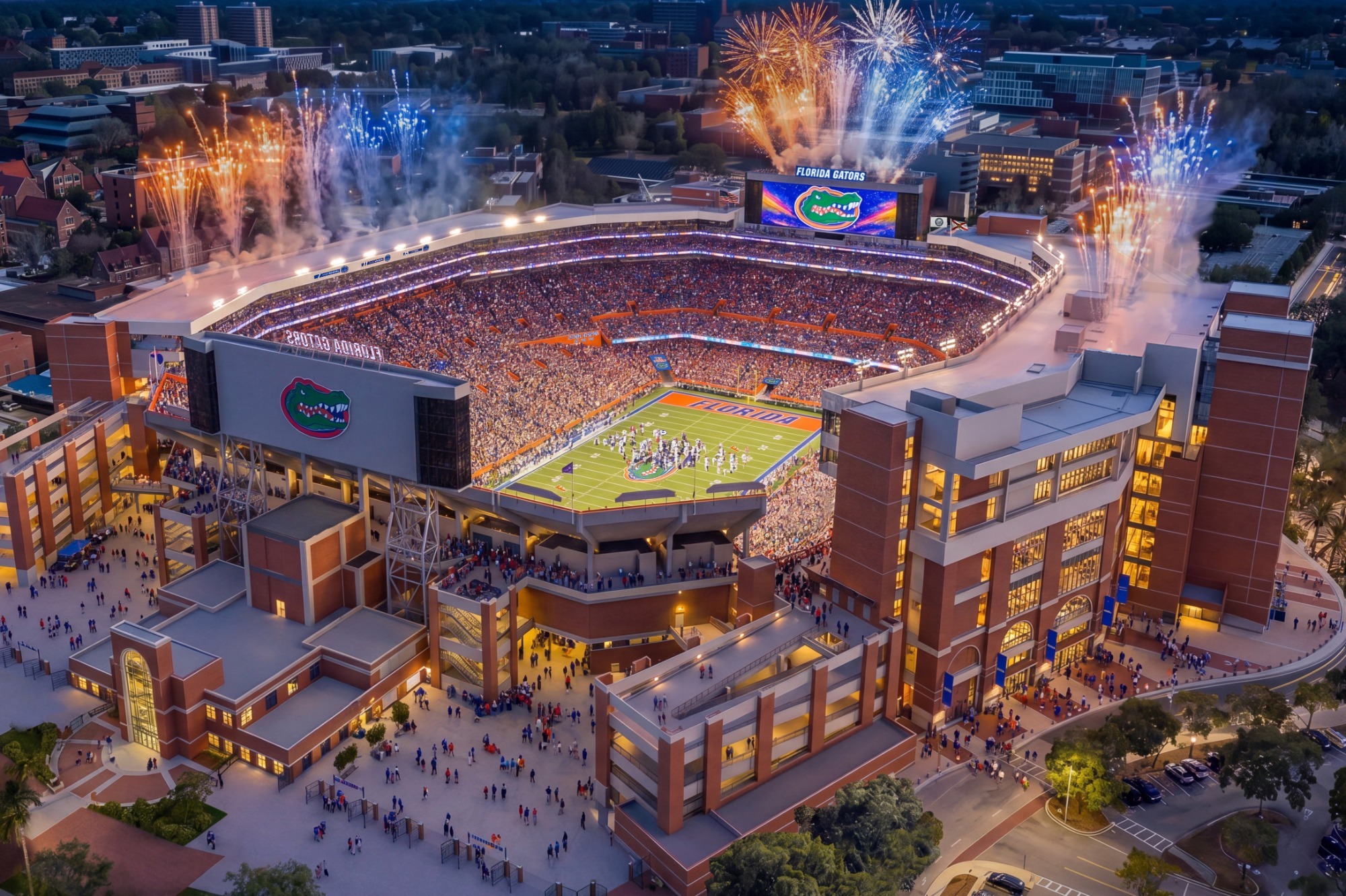 Official rendering of the planned Ben Hill Griffin Stadium renovation in Gainesville