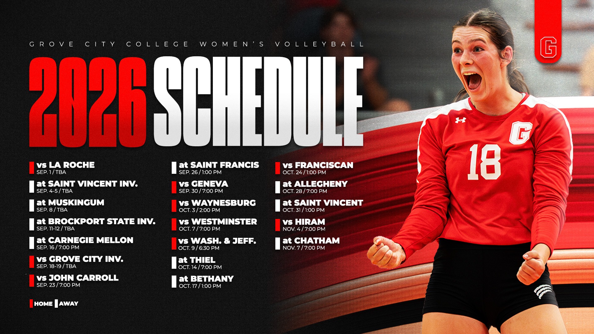 2026 WVB Schedule