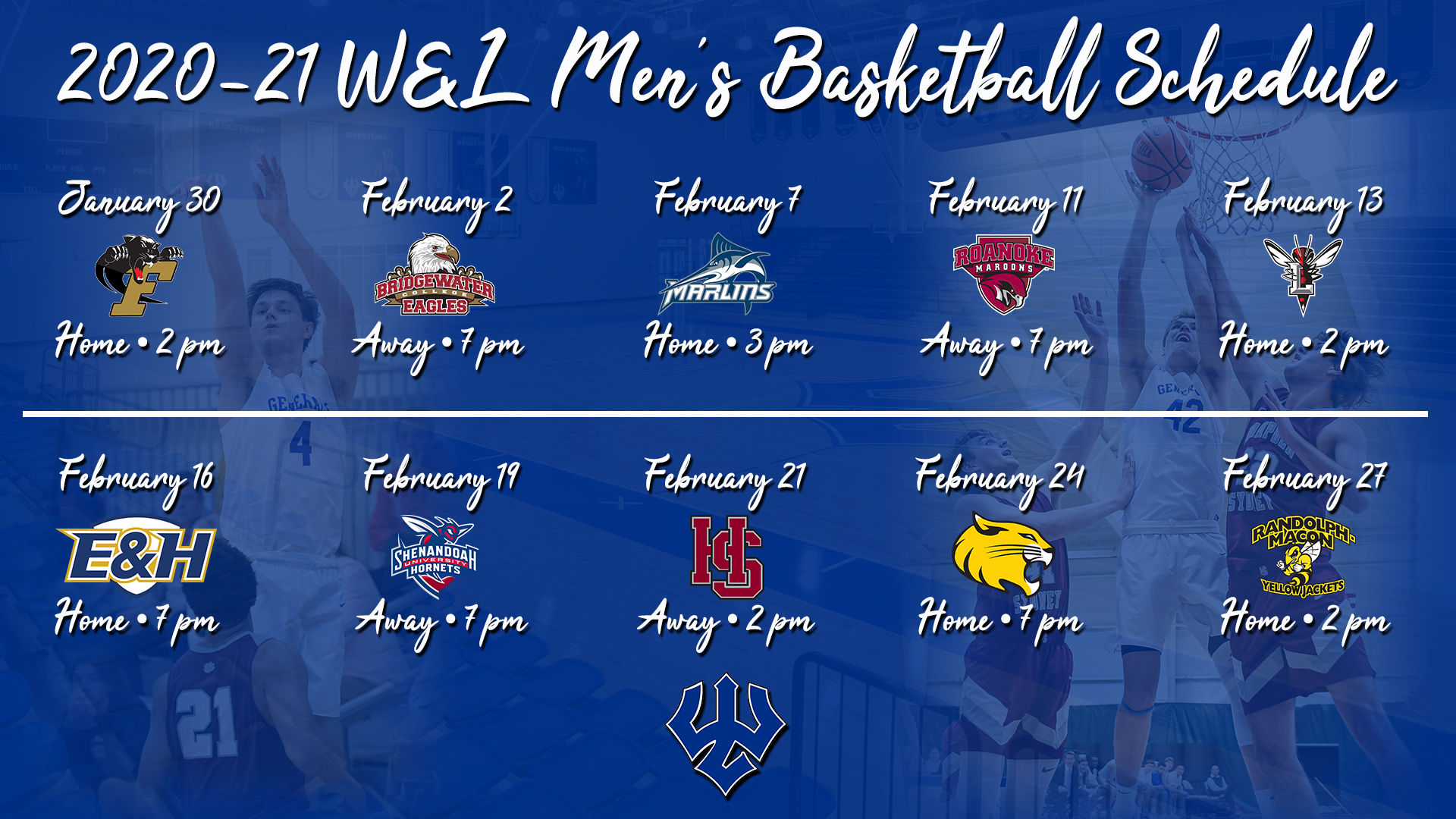 Washington and Lee Releases 202021 Men's Basketball Schedule