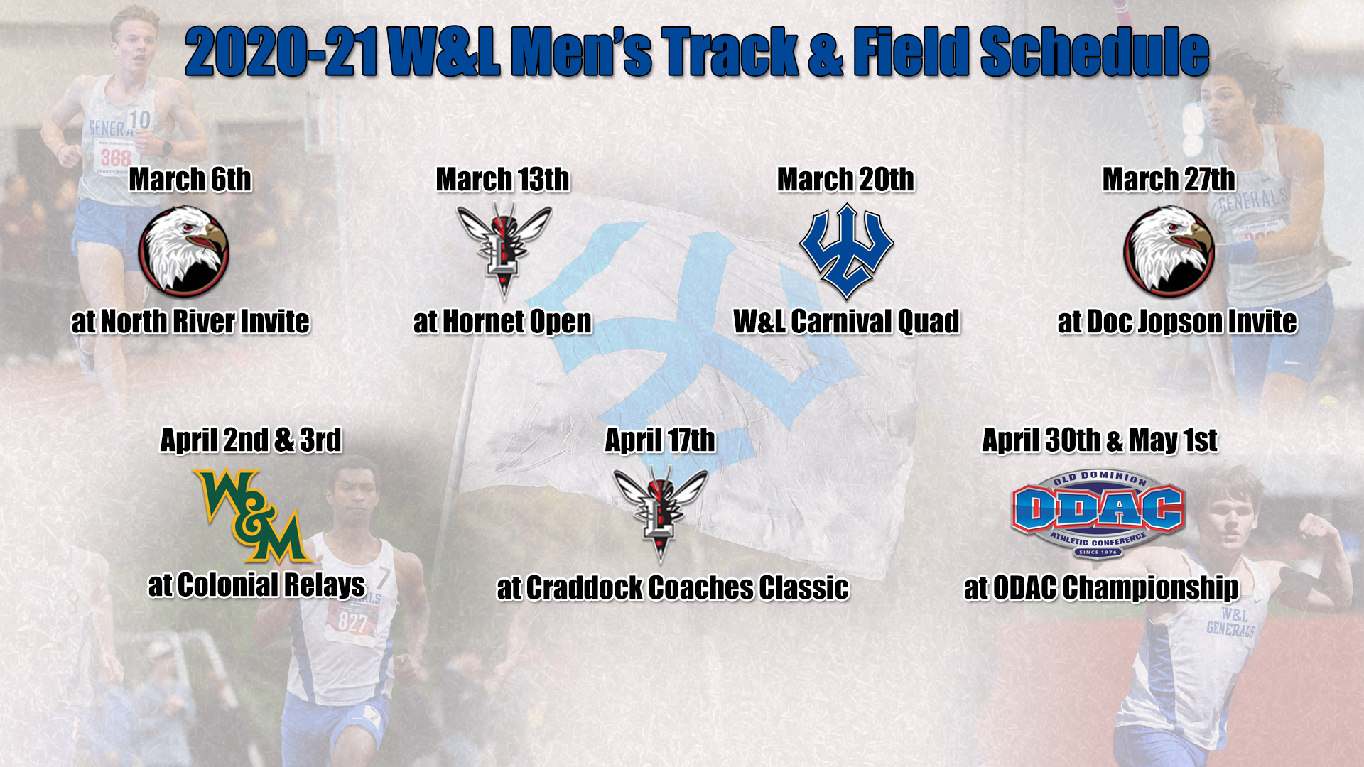 Washington and Lee Announces 202021 Men's Track & Field Schedule