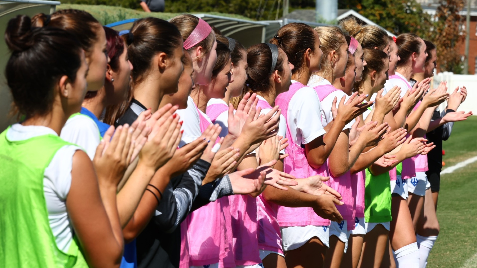 2023 Women's Soccer team clapping
