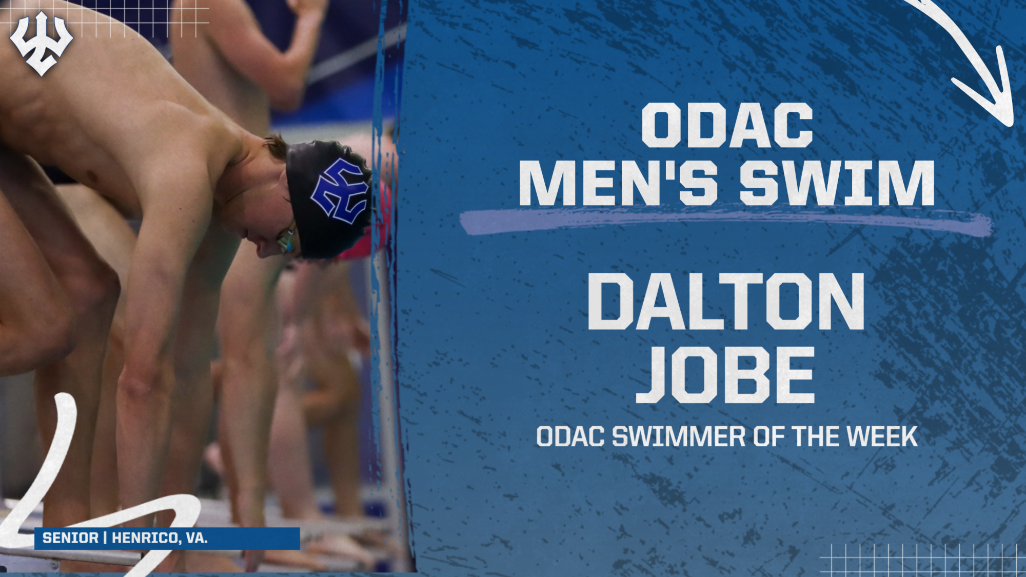 Dalton Jobe ODAC Swimmer of the Week No. 2 - 2025-26 
