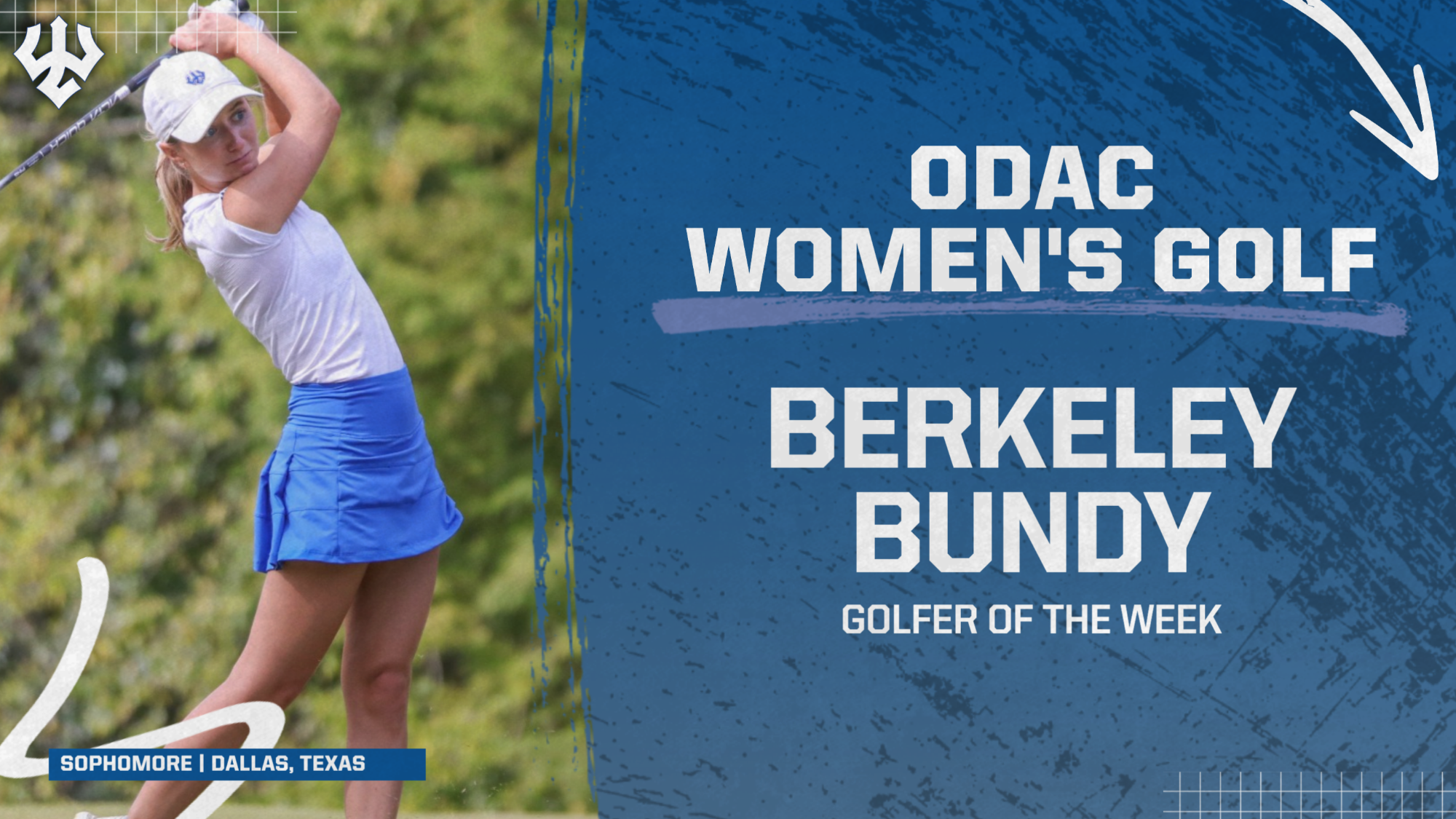 Berkeley Bundy ODAC Women's Golfer of the Week - Oct. 22