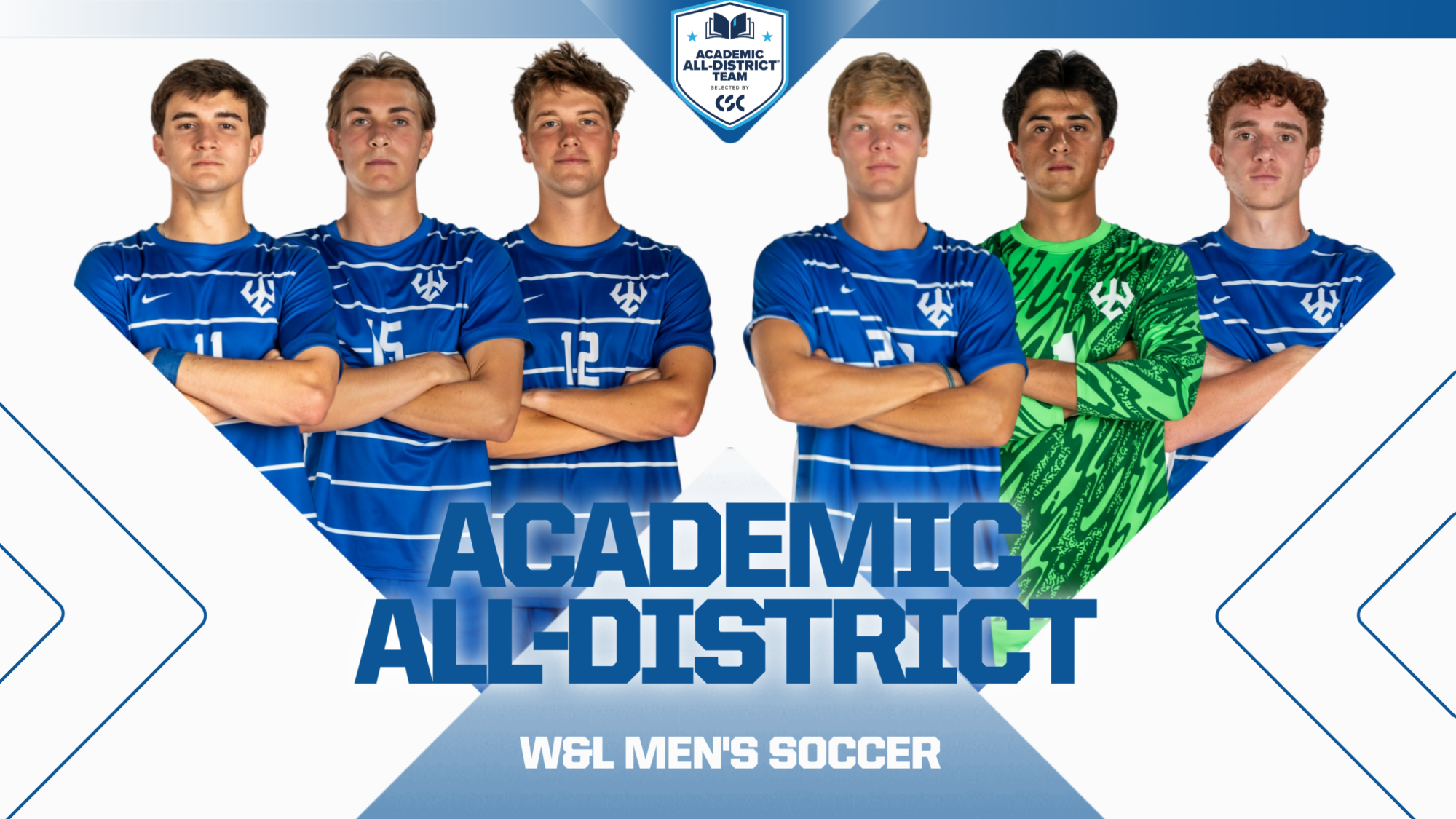 2025 W&L Men's Soccer CSC Academic All-District