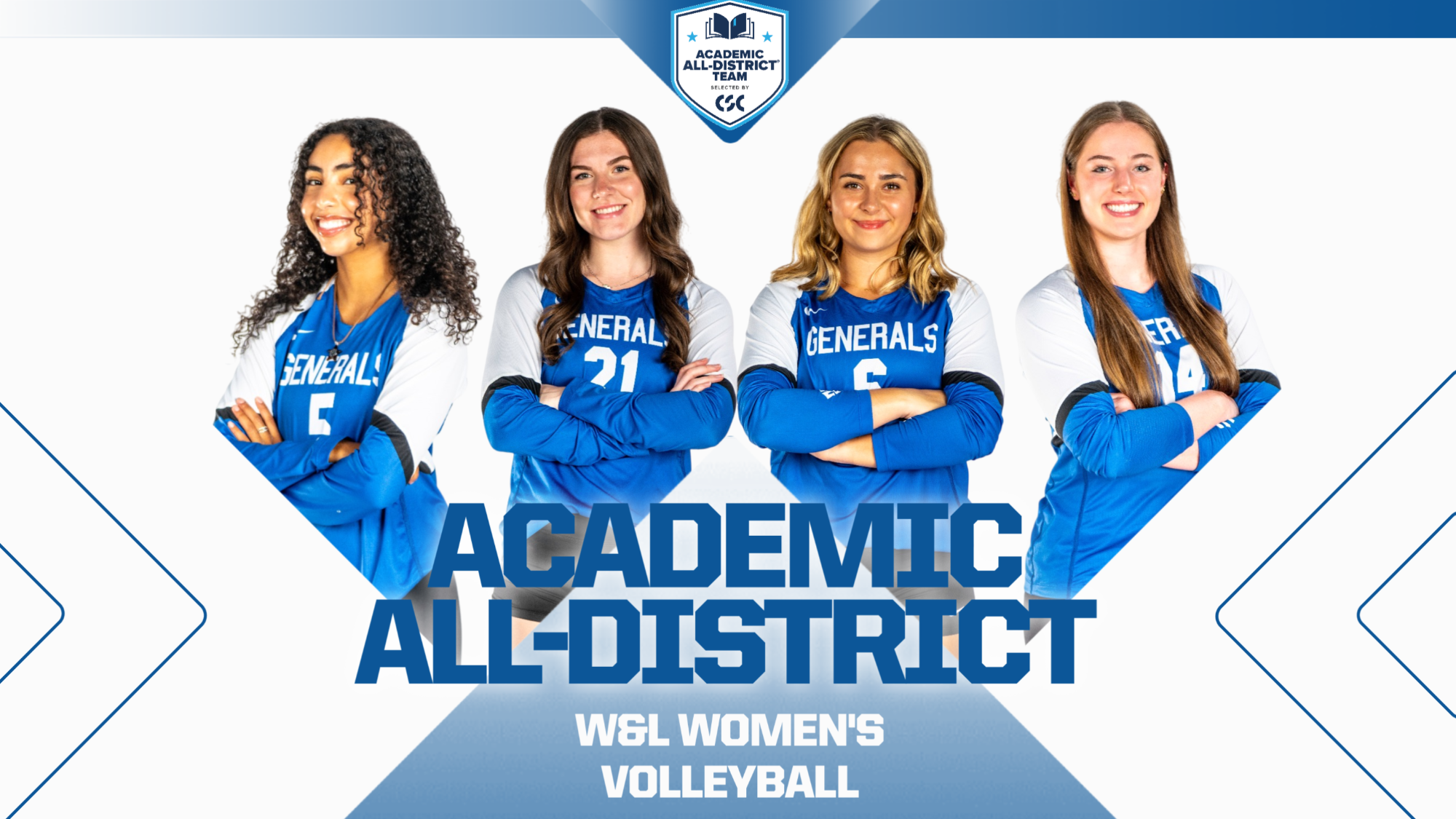 WVB 2025 CSC Academic All-District Graphic