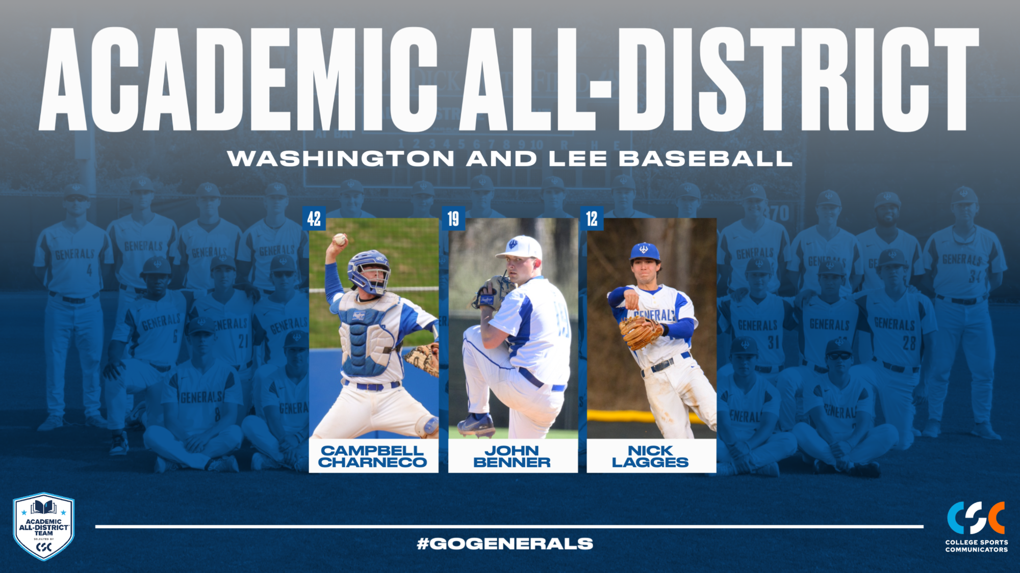 Baseball CSC Academic All-District