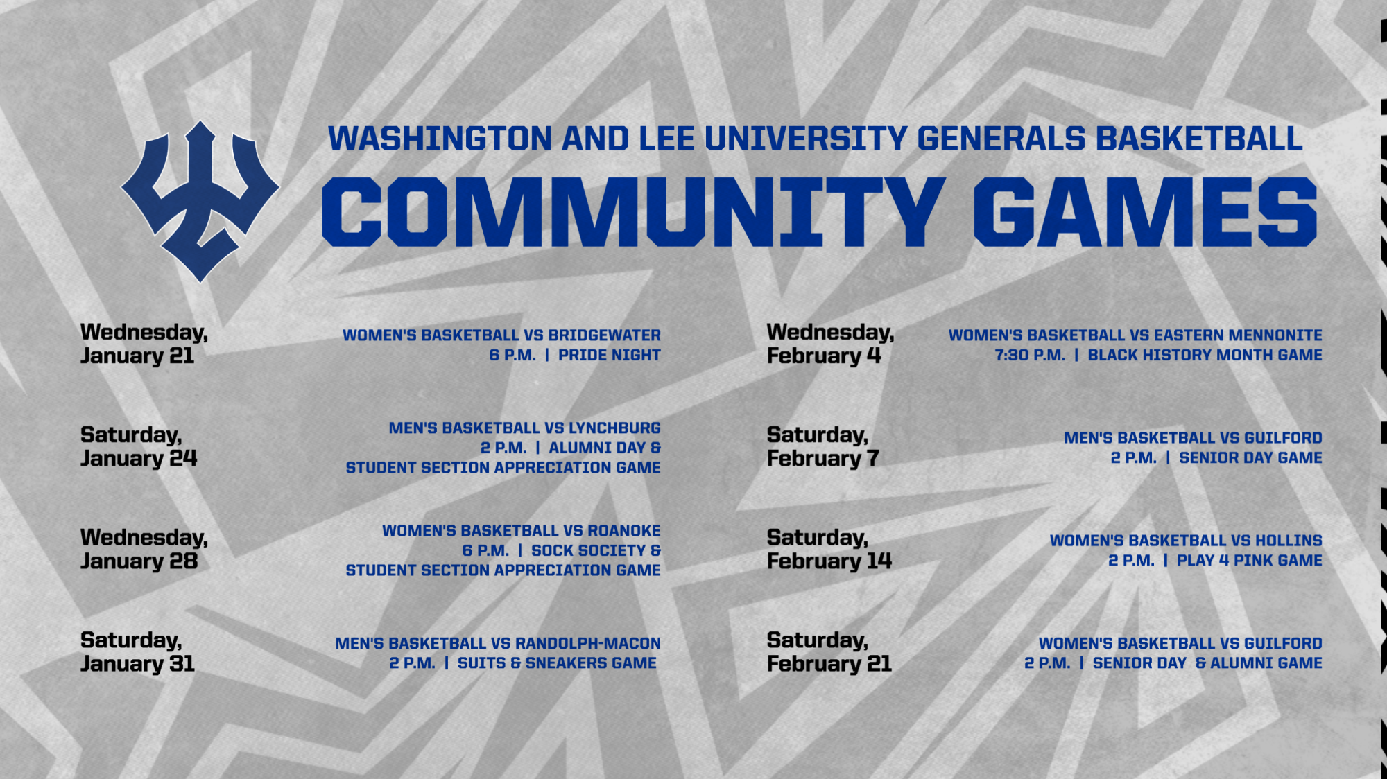 Community Games - MBB/WBB 2026
