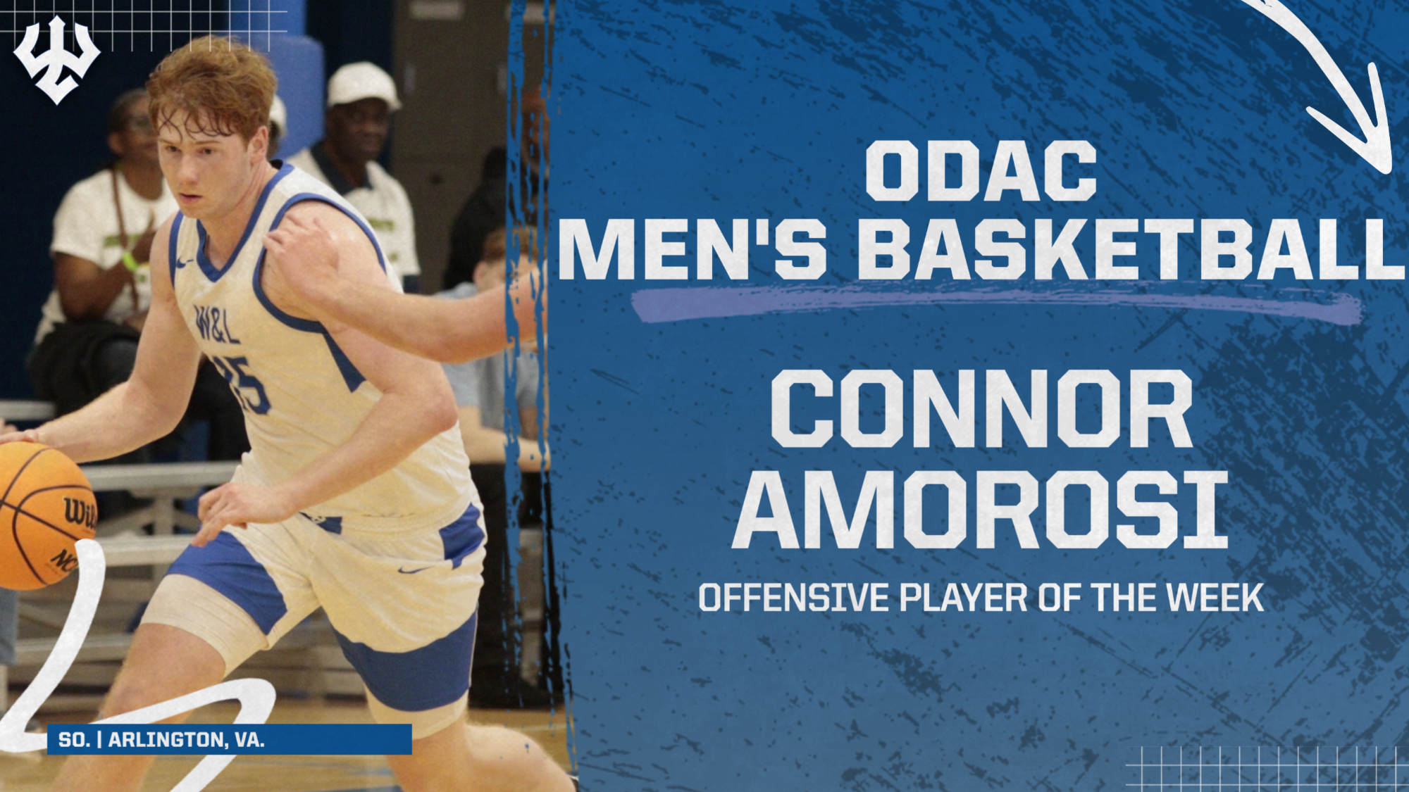Connor Amorosi '28 ODAC Off. Player of the Week - Jan. 5