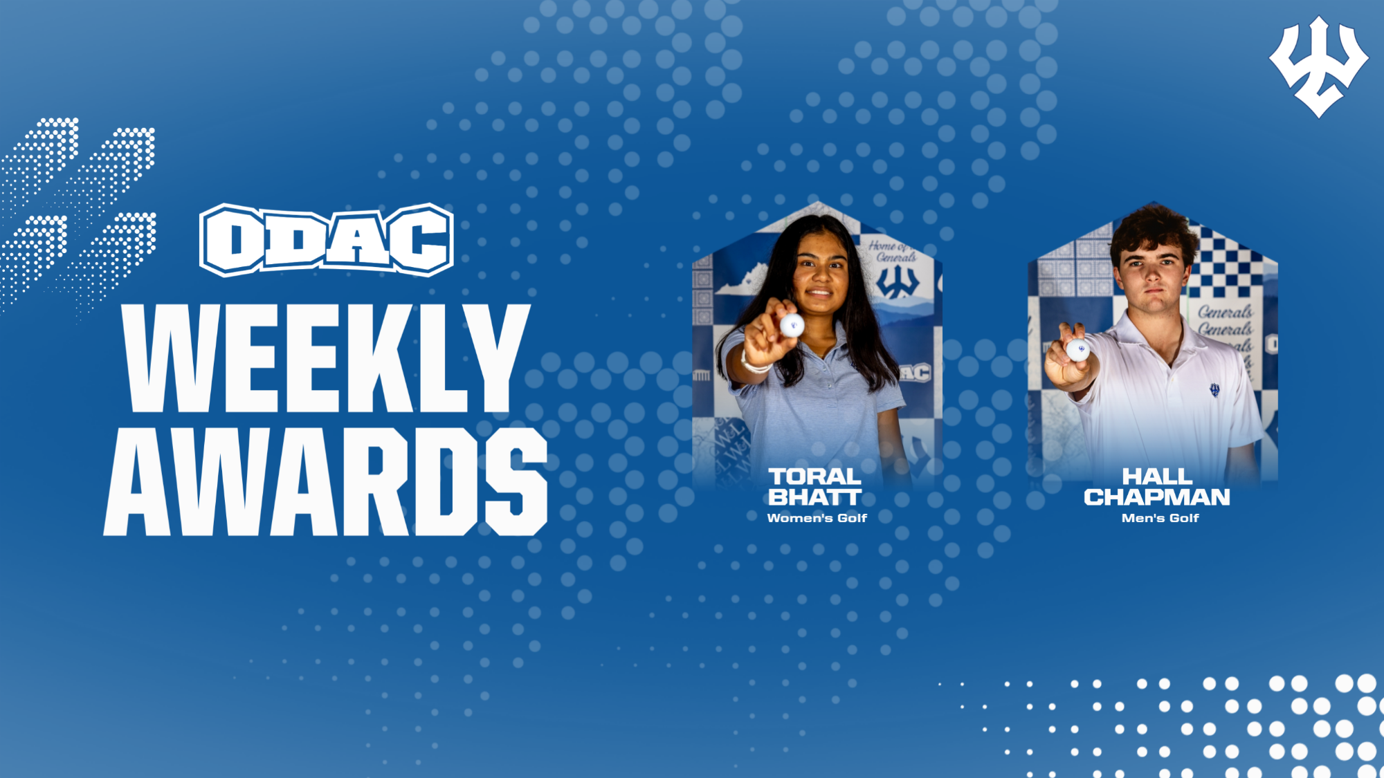 Toral Bhatt, Hall Chapman ODAC Golfers of the Week - Oct. 14