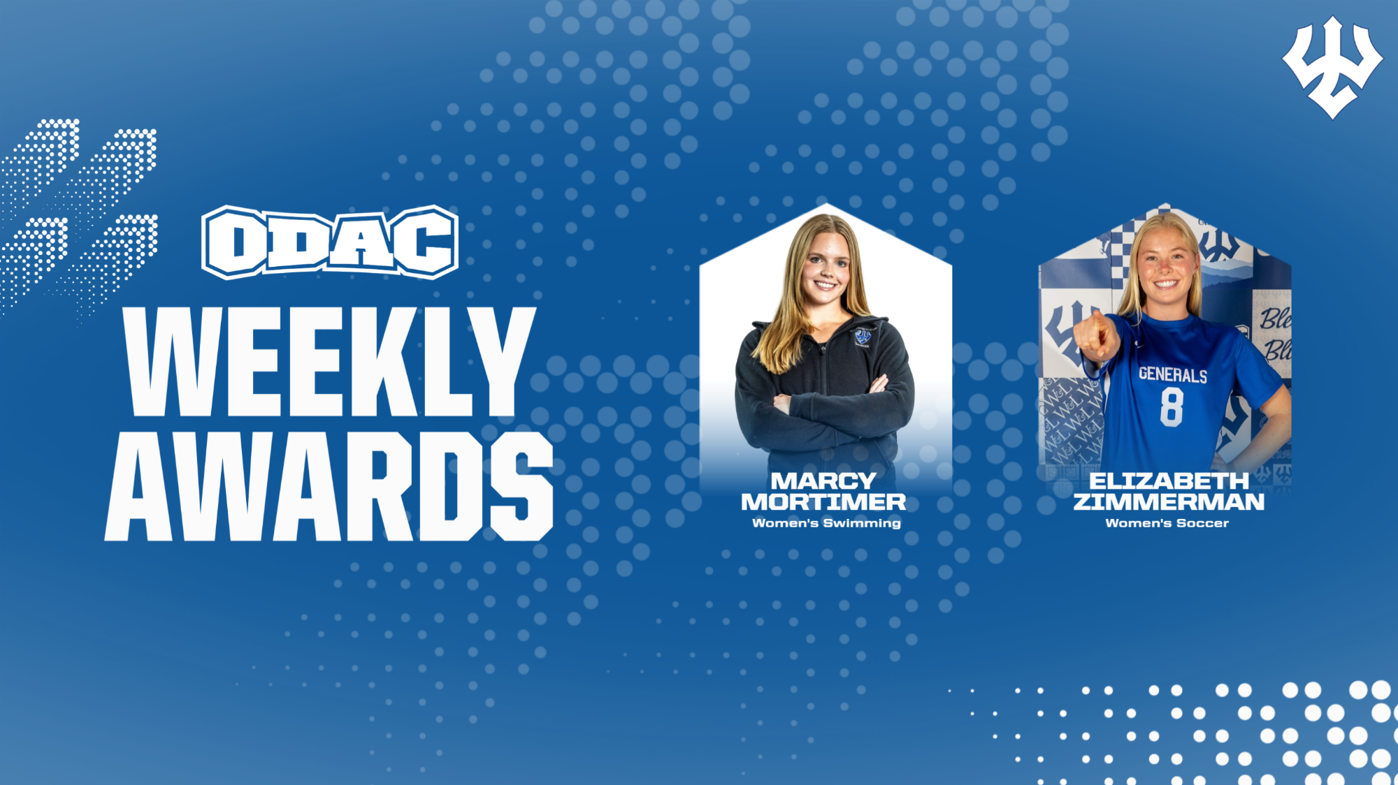 October 19 ODAC Athletes of the Week - Elizabeth Zimmerman, Marcy Mortimer