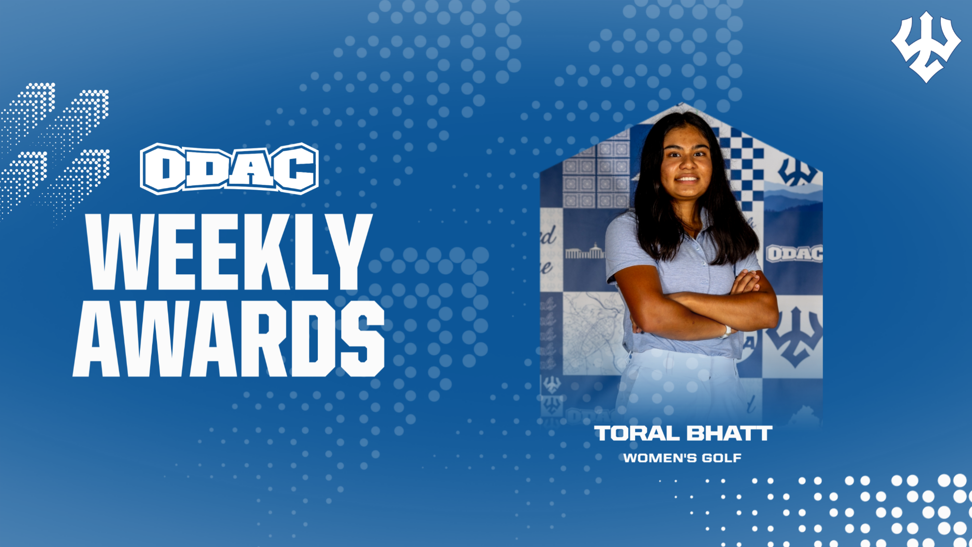 Toral Bhatt ODAC Women's Golfer of the Week - Oct. 21