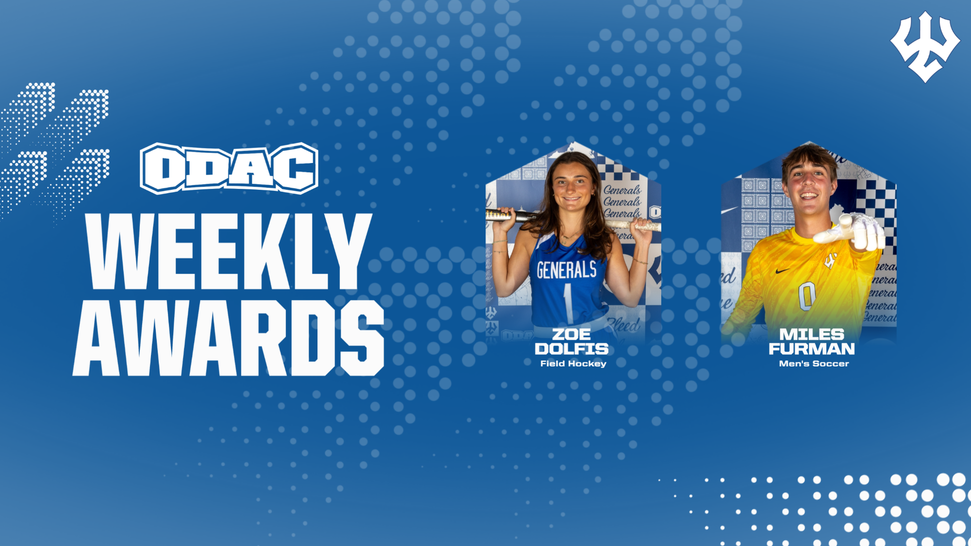 Zoe Dolfis, Miles Furman ODAC Athletes of the Week - Oct. 5