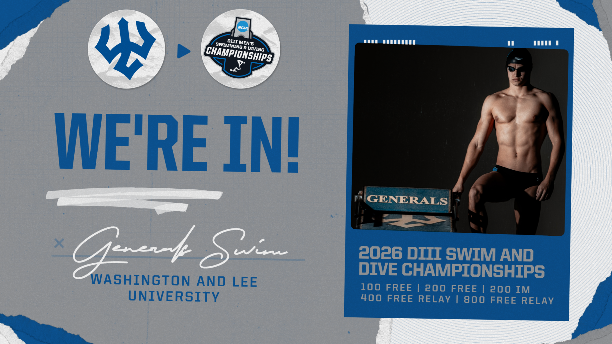 We're In 2026 - Men's Swimming