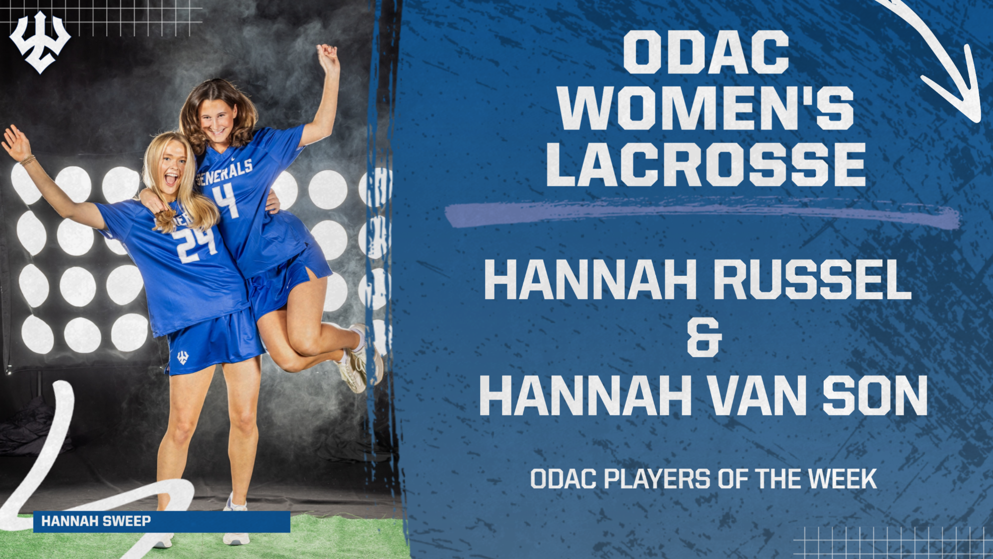 Hannah Van Son and Hannah Russell - ODAC Sweep 3.16.26