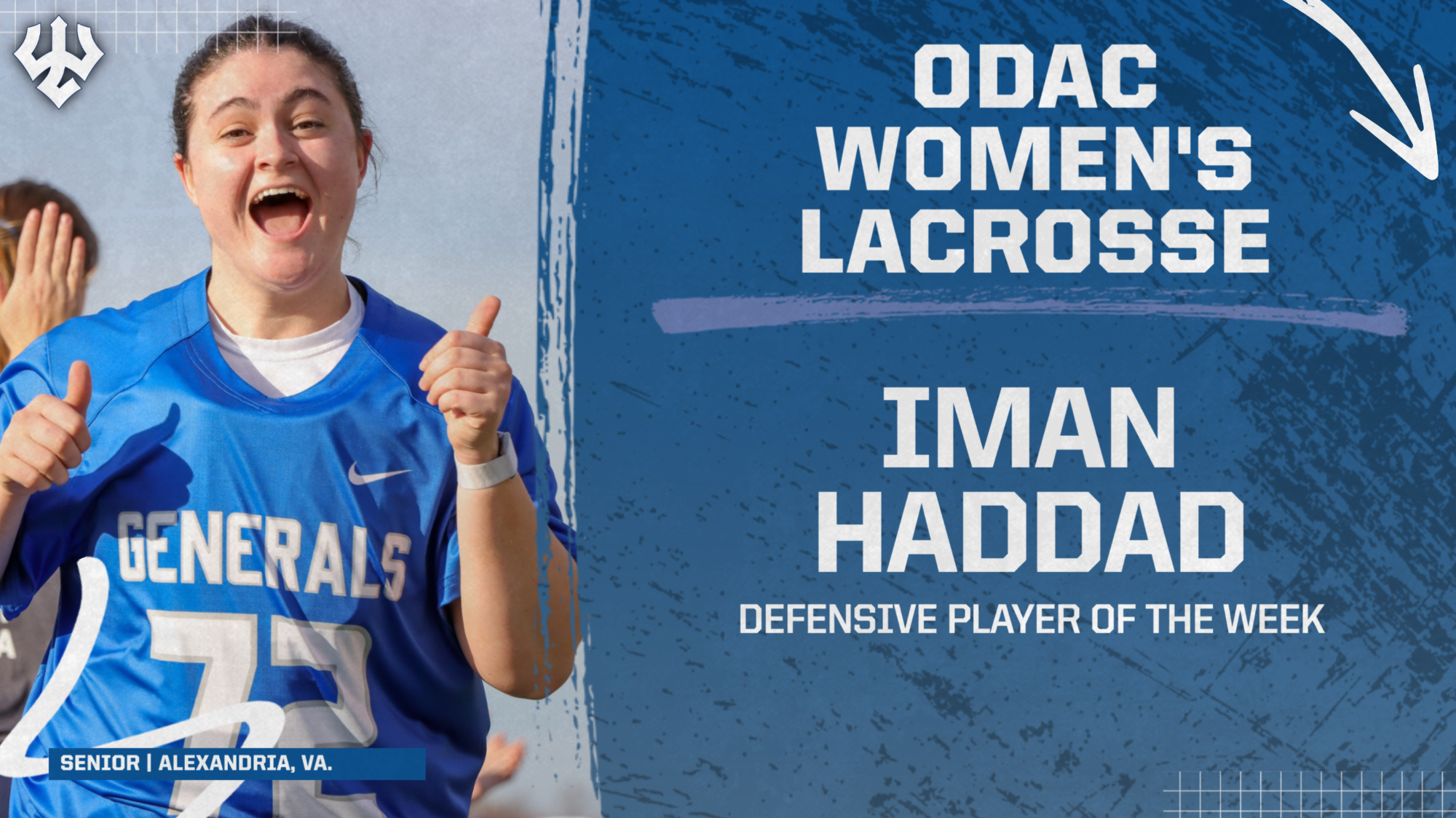 Iman Haddad '26 ODAC POW, 3.2.26
