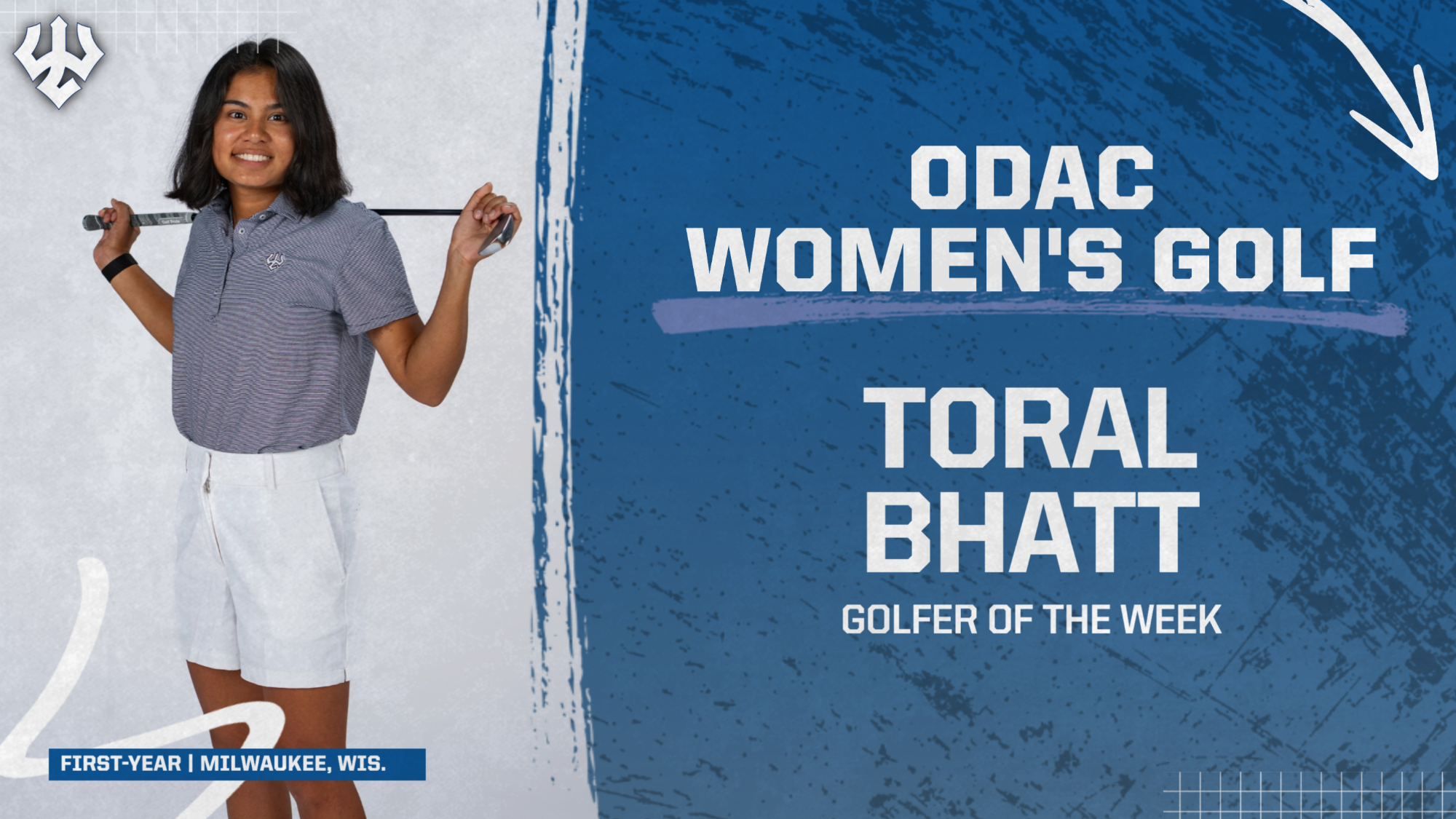 Toral Bhatt ODAC Women's Golfer of the Week - March. 25