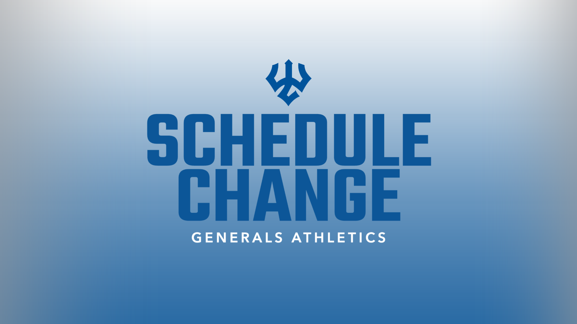 Generals Athletics Schedule Change